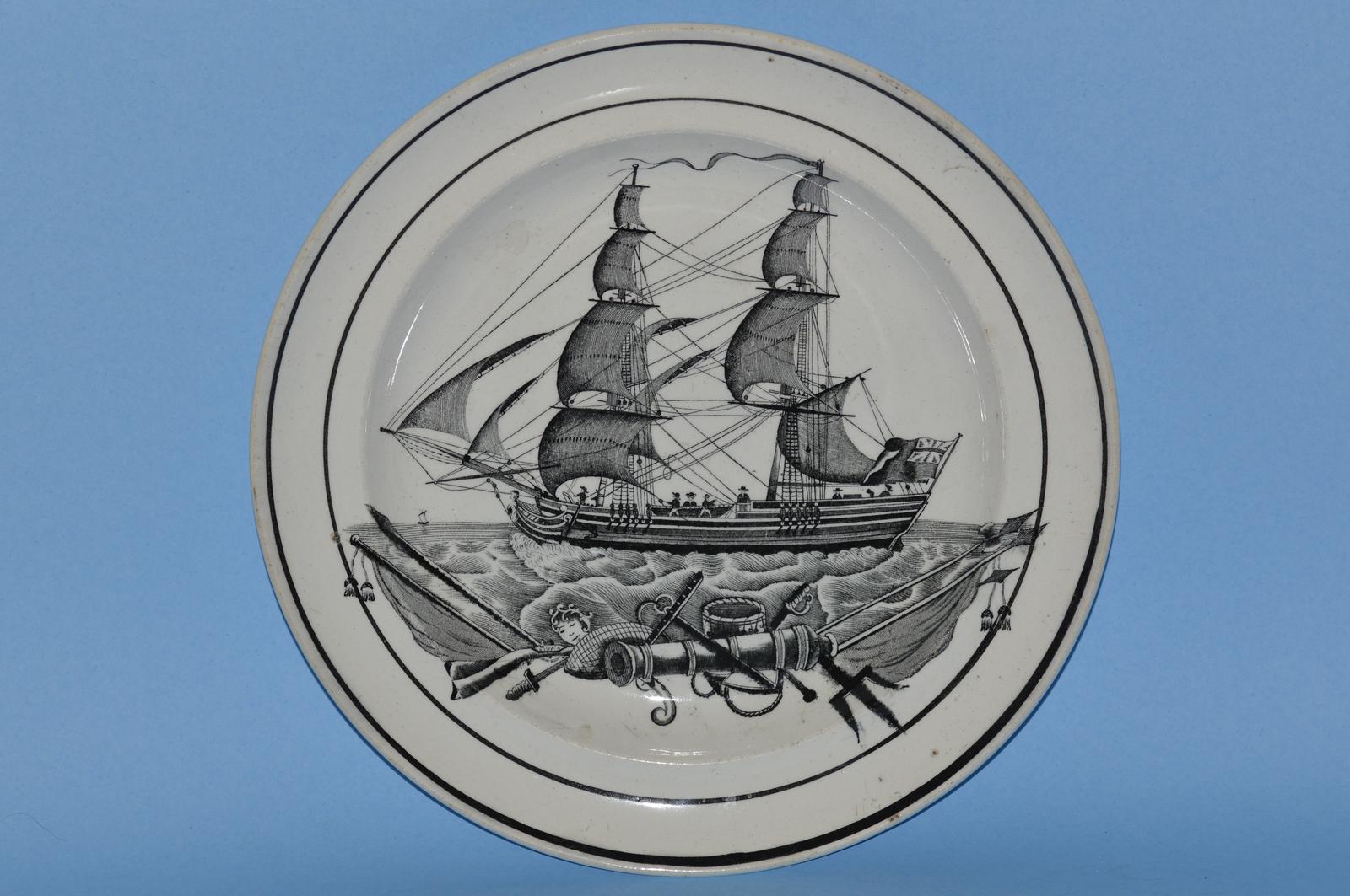 Early 19th Century Dillwyn & Co. Pearlware Plate (1 of 5)