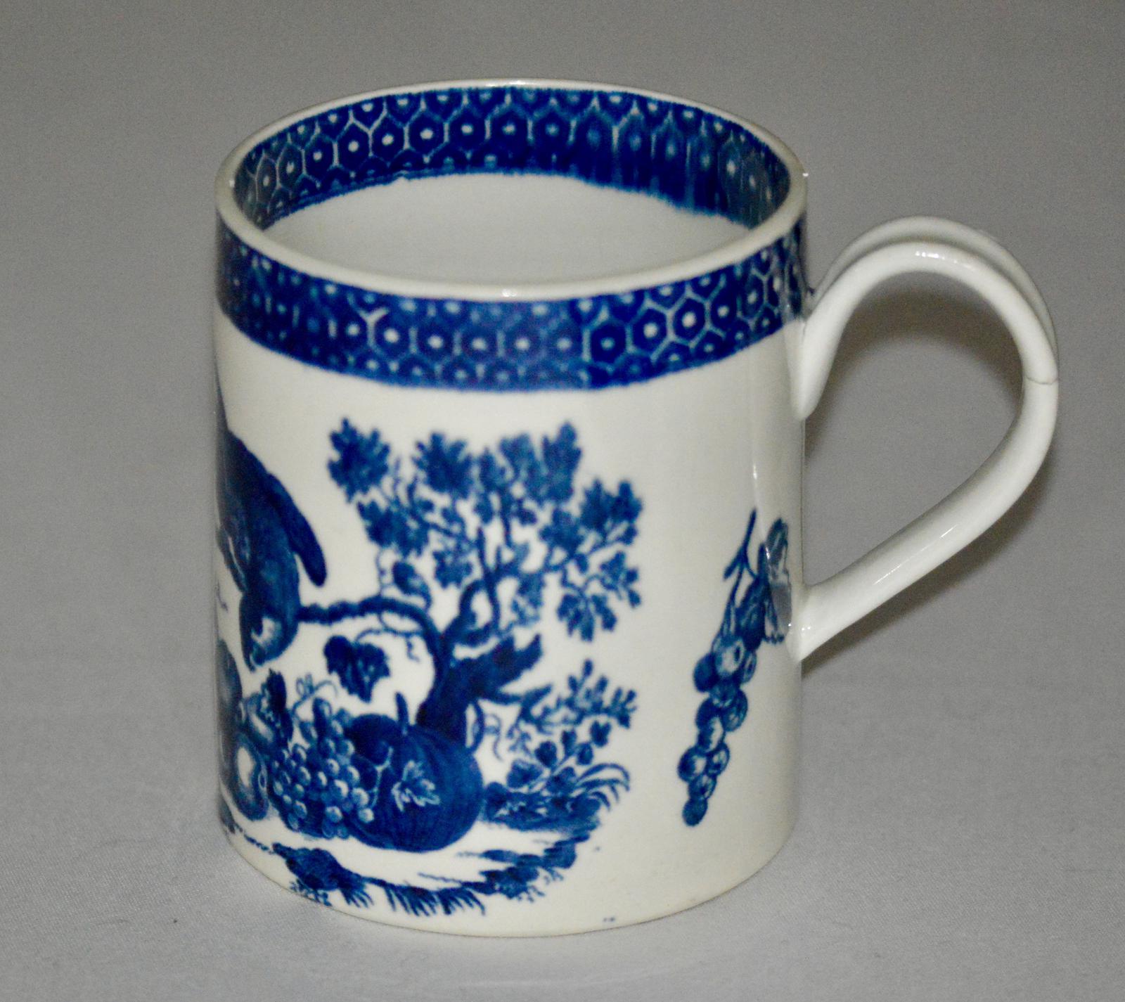 18th Century Worcester Porter Mug 1770-1775 (1 of 8)