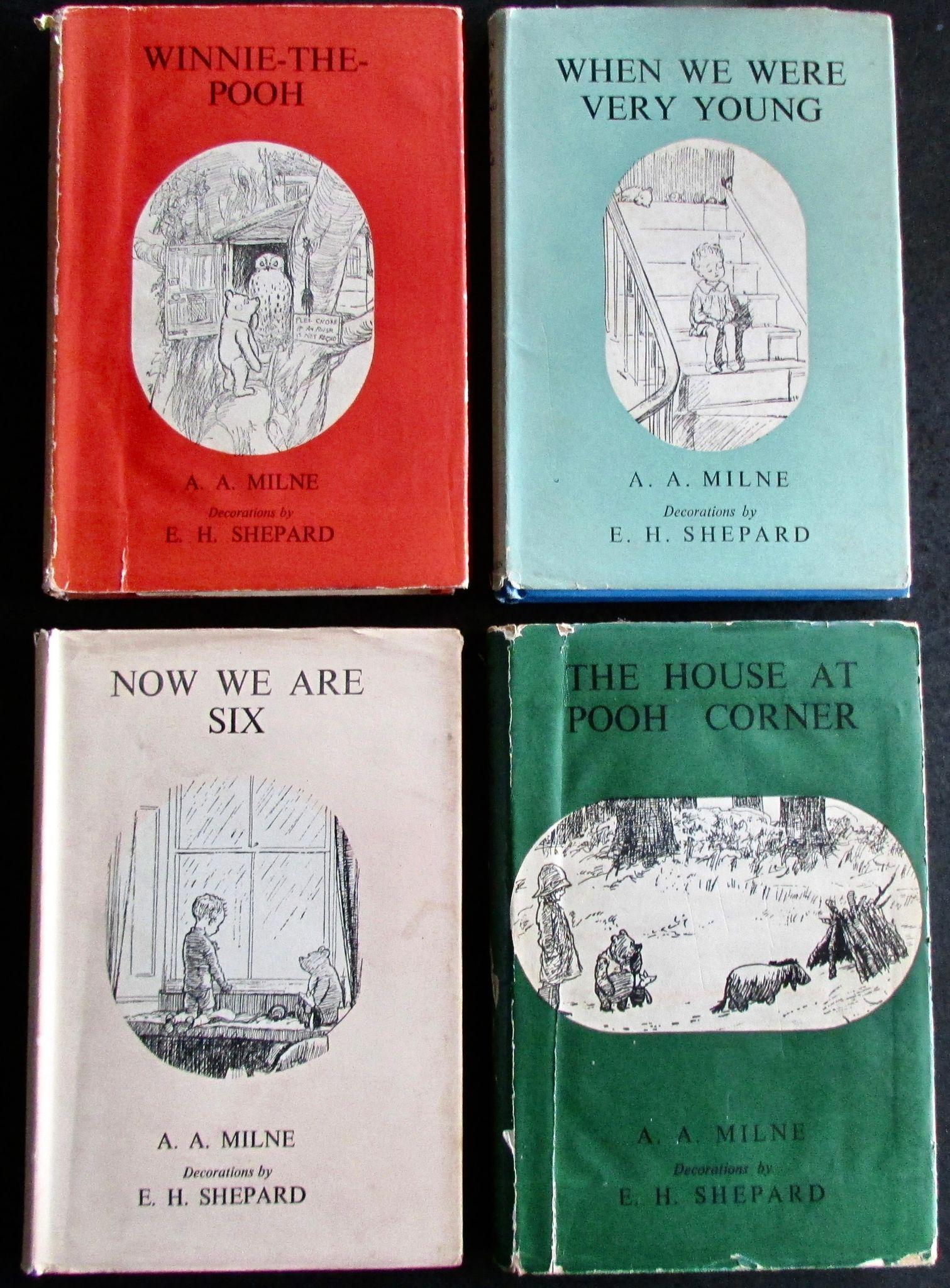 1950's Collection of Four Winnie The Pooh Books Early Editions with Dust Jackets (1 of 5) 1950's Collection of Four Winnie The Pooh Books Early Editions with Dust Jackets (1 of 5)