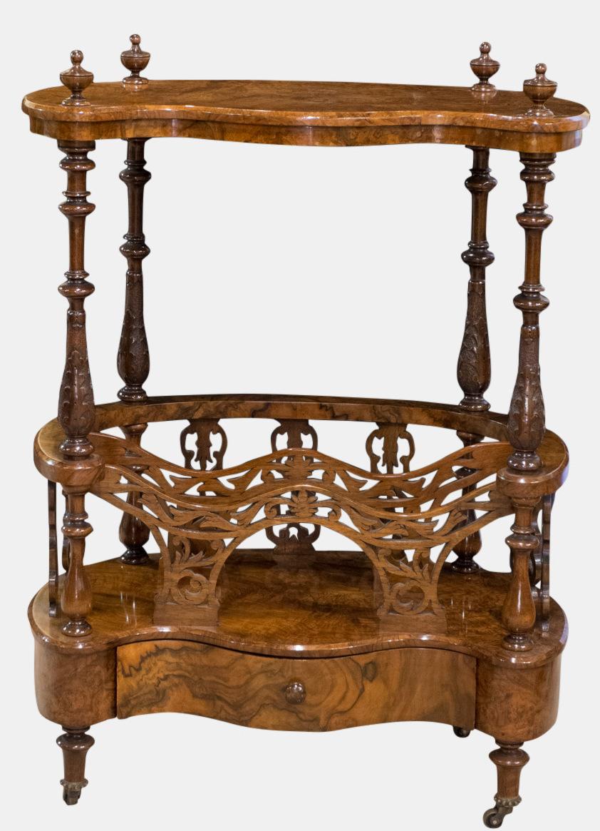 Walnut Whatnot Canterbury (1 of 1) Walnut Whatnot Canterbury (1 of 1)