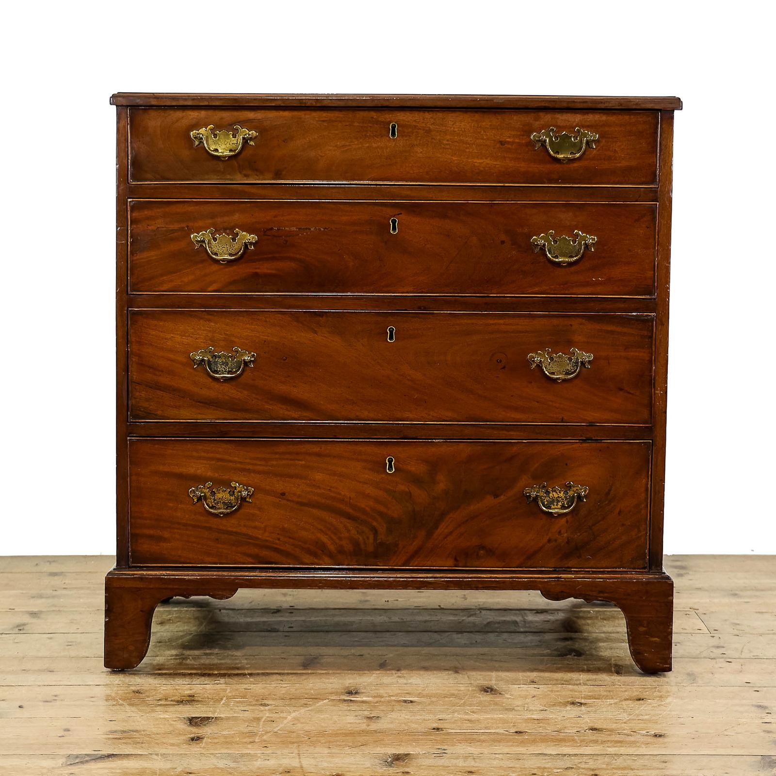 Antique 19th Century Mahogany Chest of Drawers (1 of 10)