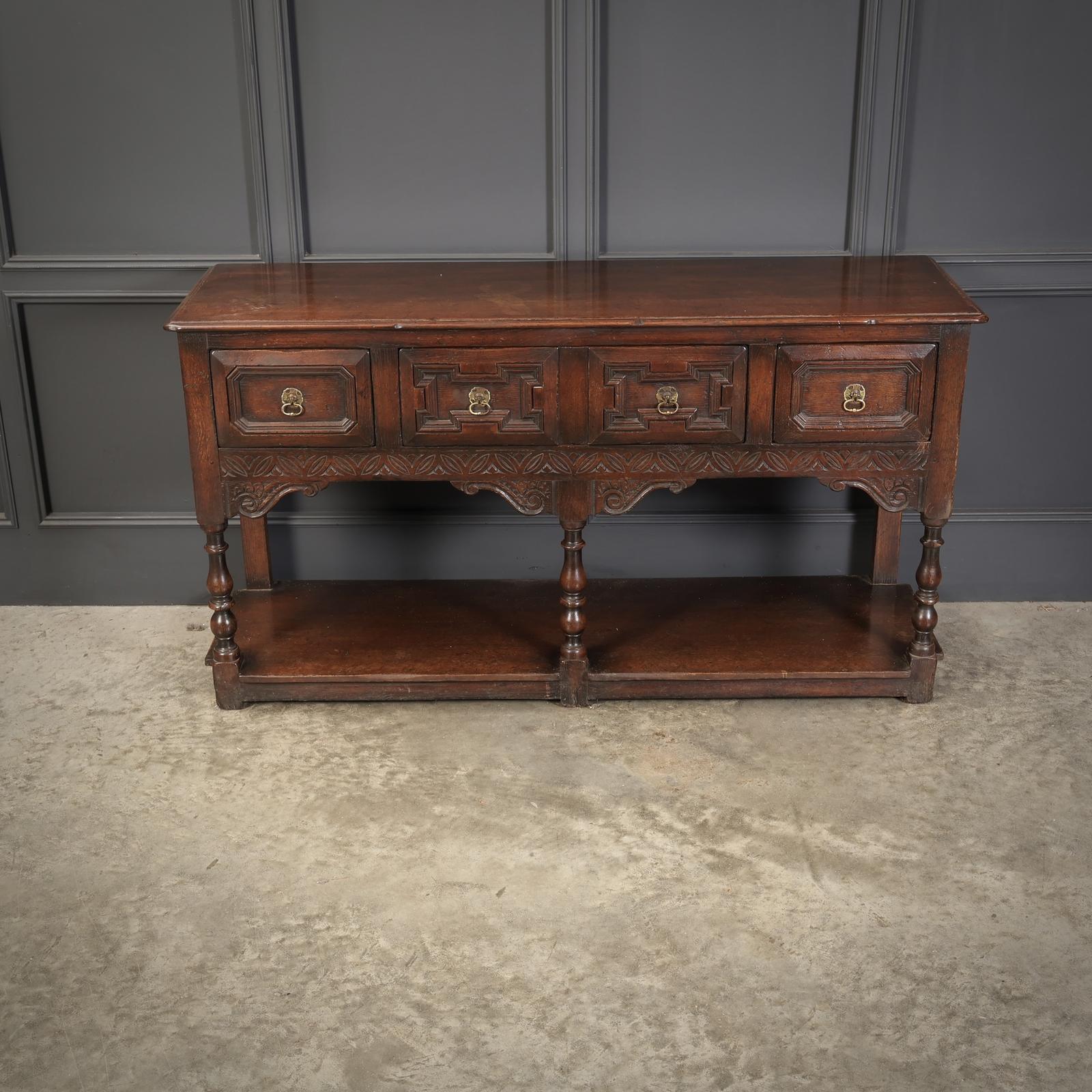 Rustic Oak Dresser Sideboard (1 of 9)