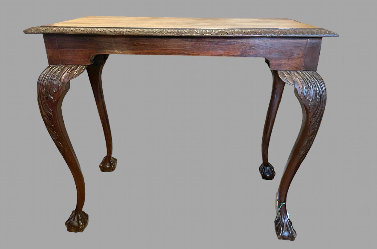 A Chippendale Revival Mahogany Silver/Centre Table (1 of 4)