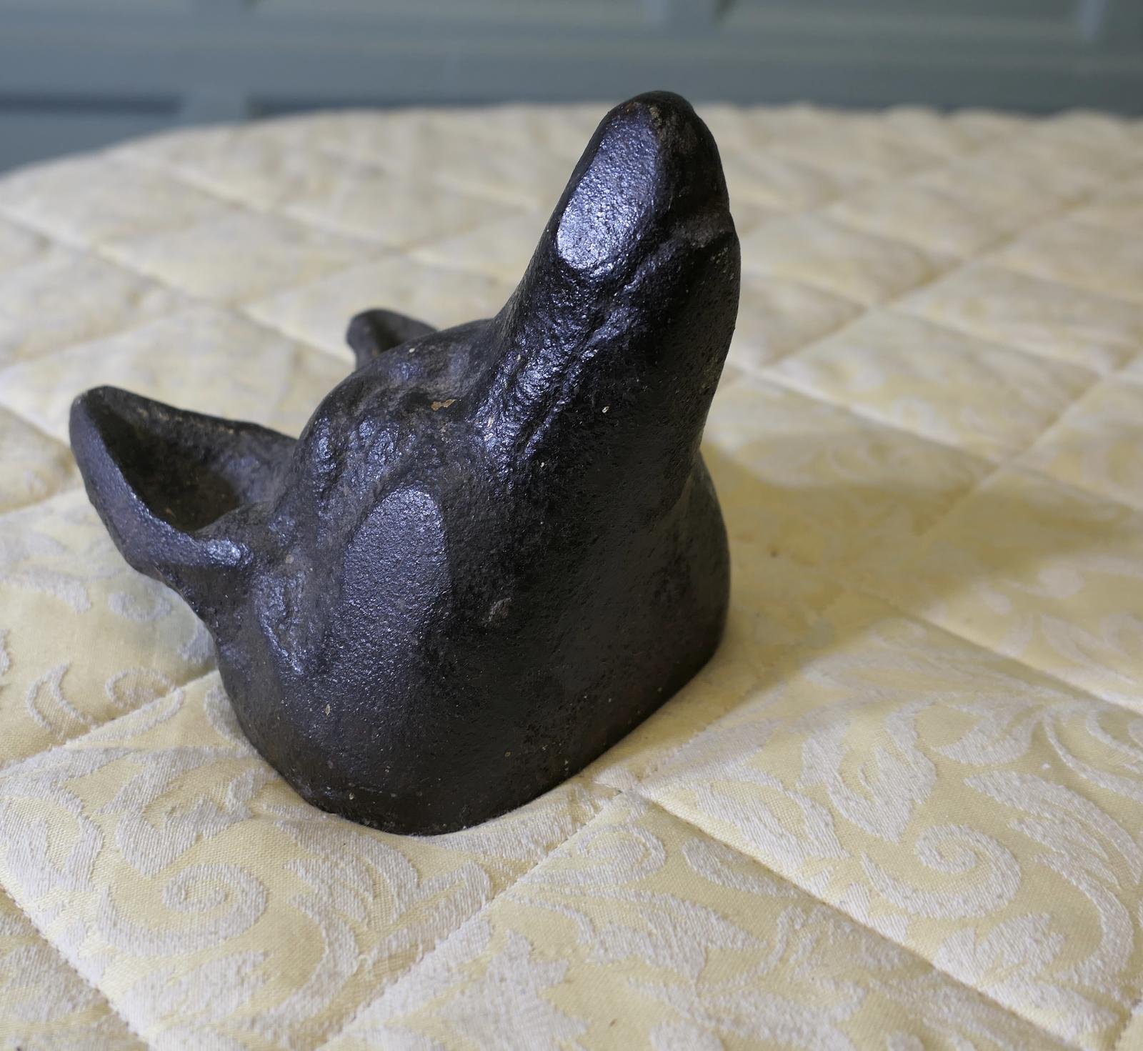Fox Head Doorstop, Cast Iron Door Stop (1 of 6)