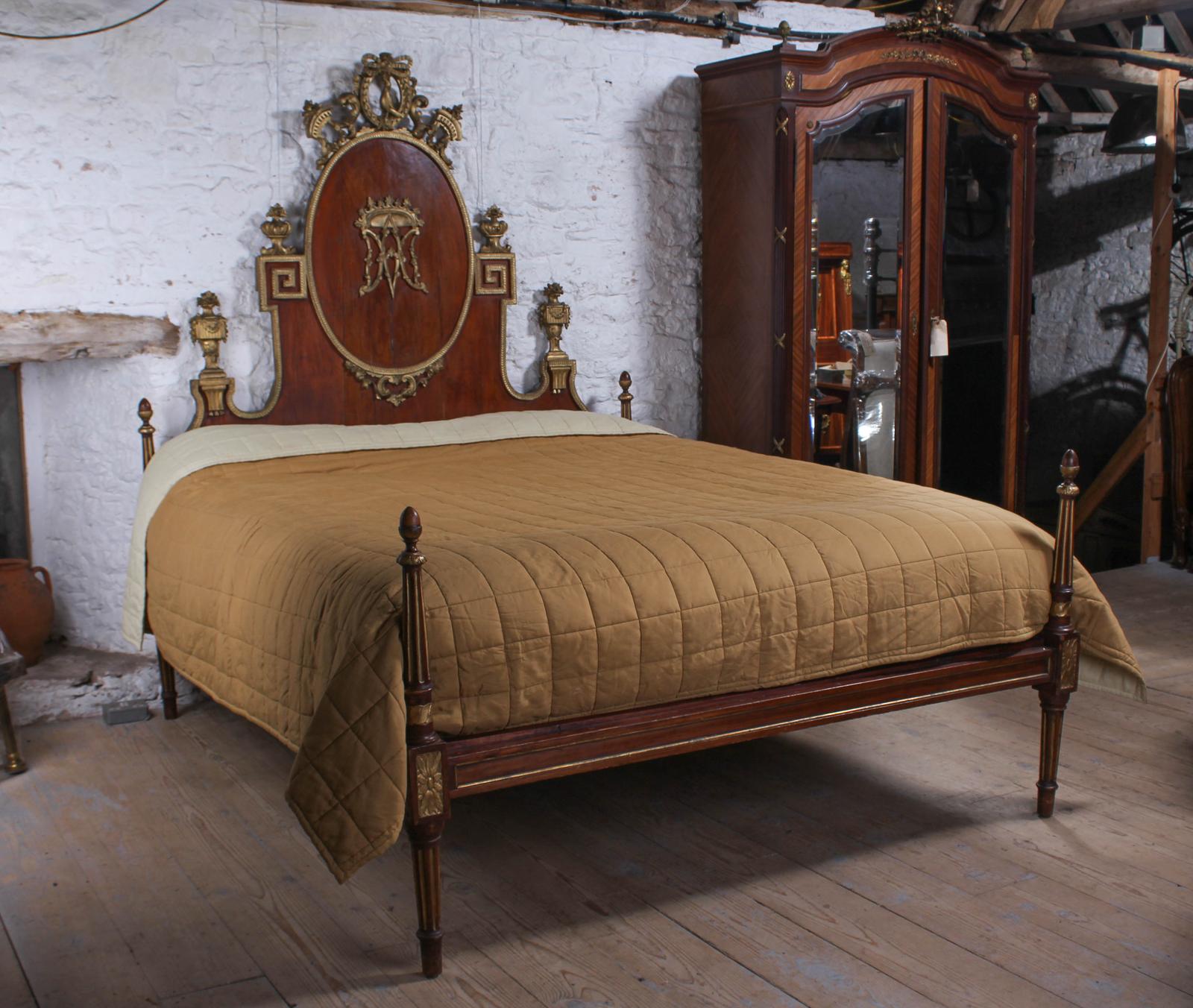 Spectacular Rare Early Super King Size Marriage Bed (1 of 10)