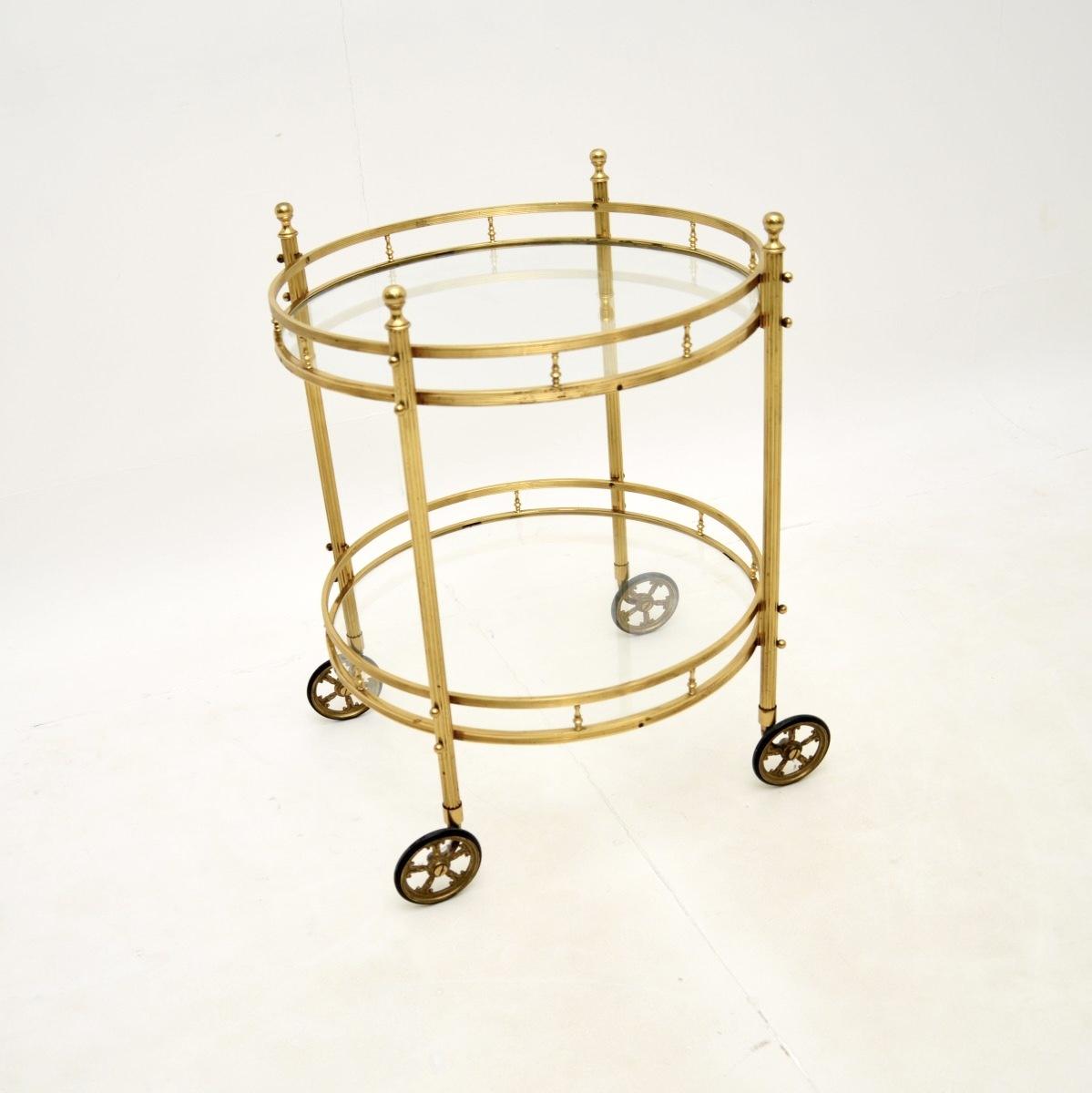 Vintage French Brass Drinks Trolley (1 of 7) Vintage French Brass Drinks Trolley (1 of 7)