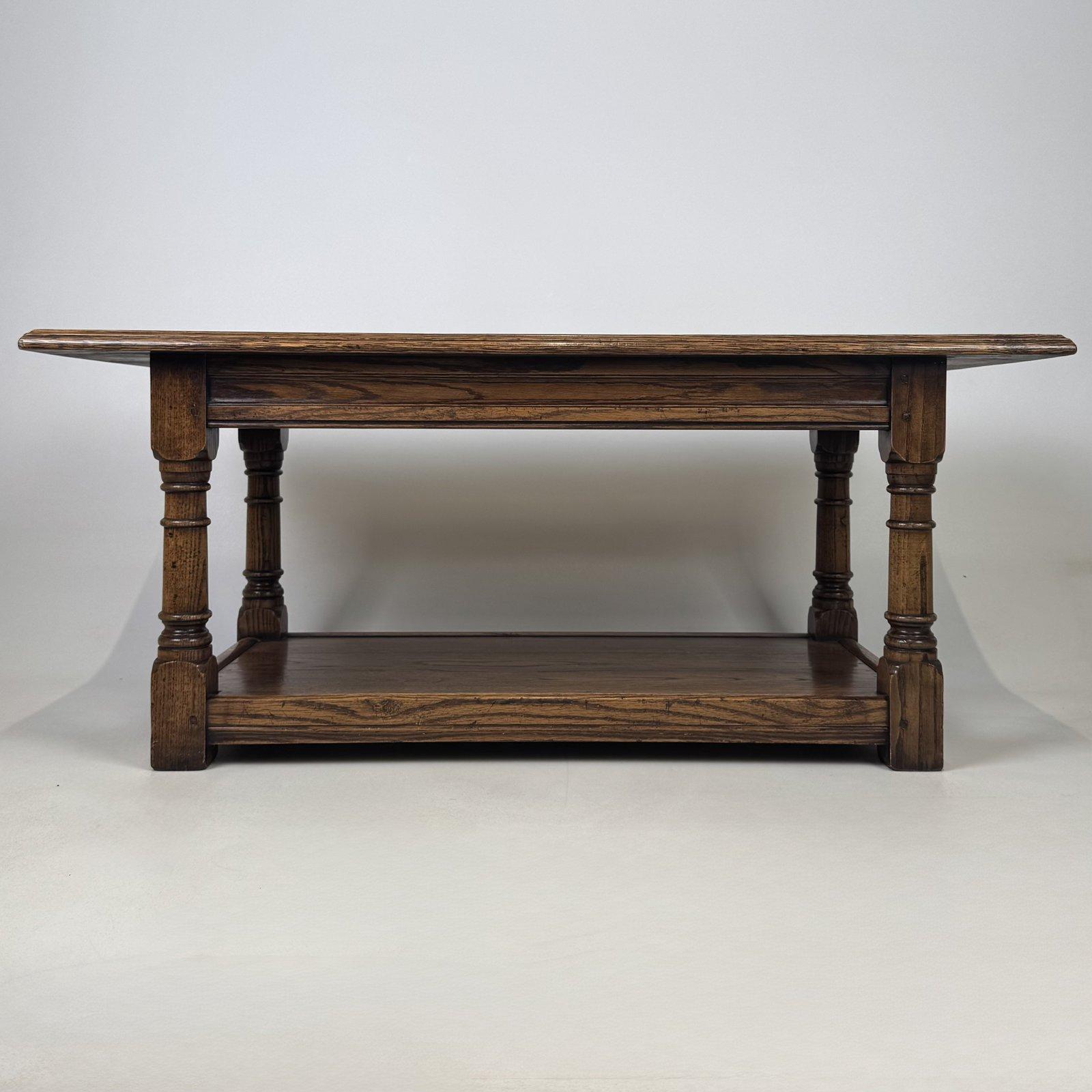Vintage Jacobean Style Oak Coffee Table | Potboard Shelf | AF-6786 (1 of 9) Vintage Jacobean Style Oak Coffee Table | Potboard Shelf | AF-6786 (1 of 9)