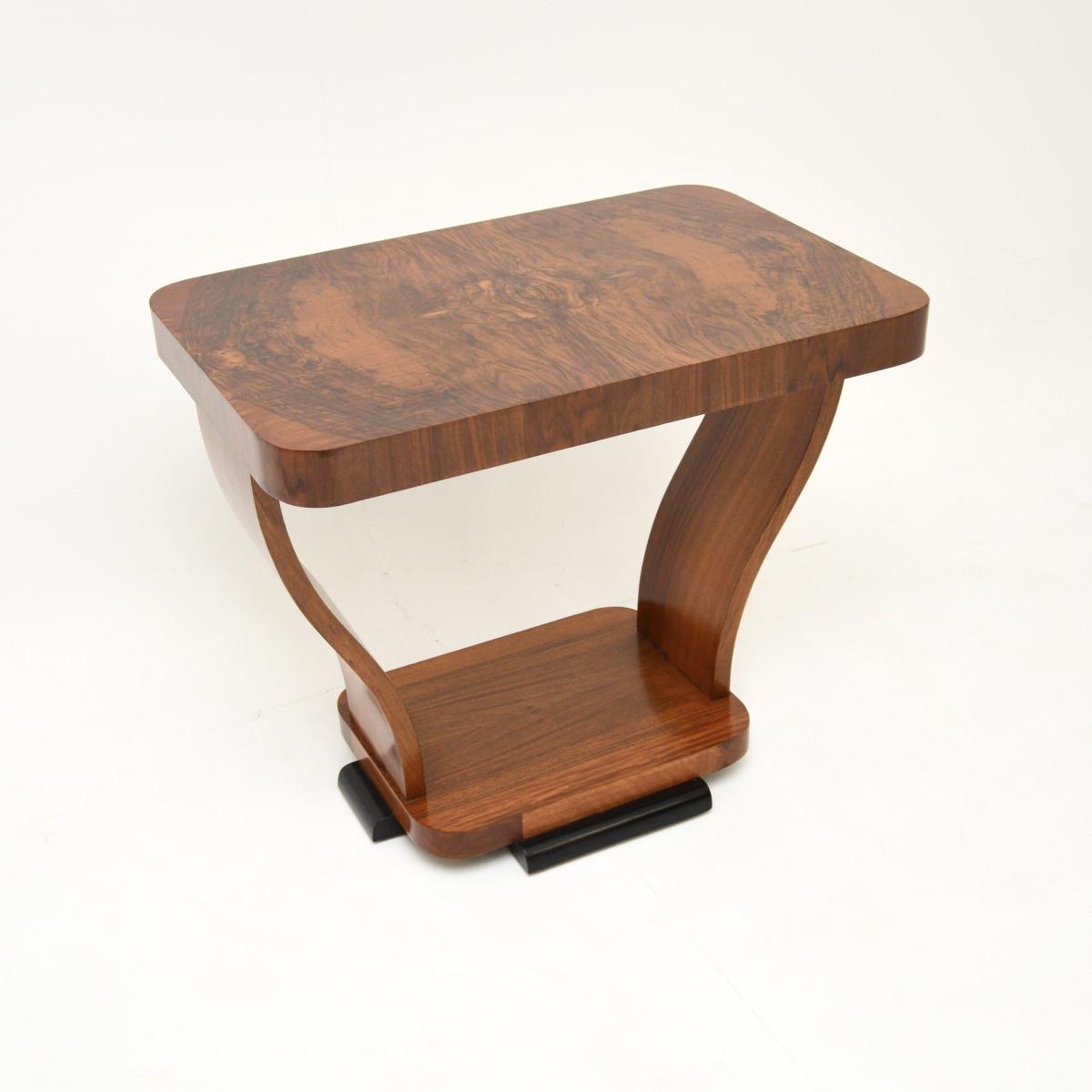 Art Deco Figured Walnut Occasional Side Table (1 of 7) Art Deco Figured Walnut Occasional Side Table (1 of 7)