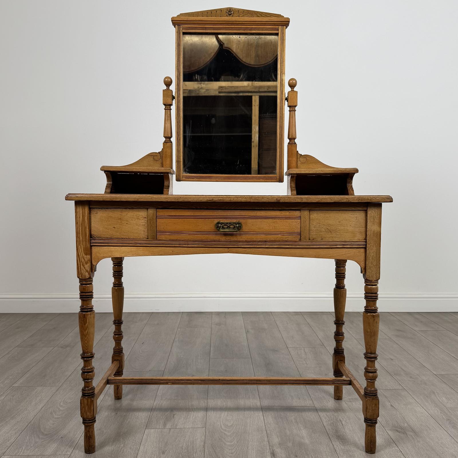 Antique 20th Century Fine Quality Dressing Table in Ash (1 of 11)