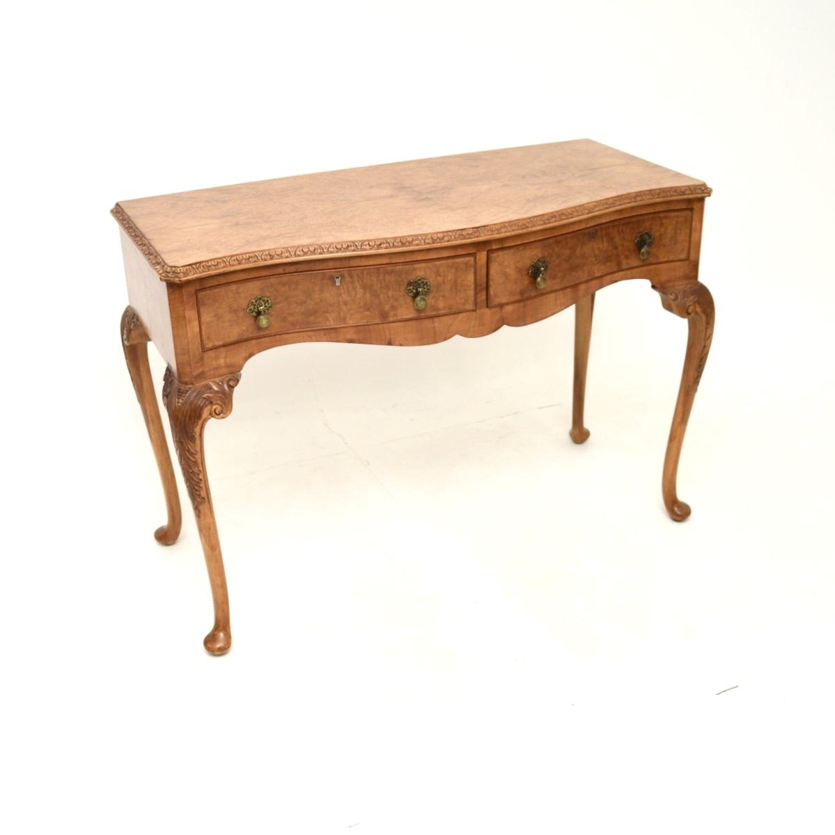 Antique Burr Walnut Console / Side Table (1 of 10) Antique Burr Walnut Console / Side Table (1 of 10)