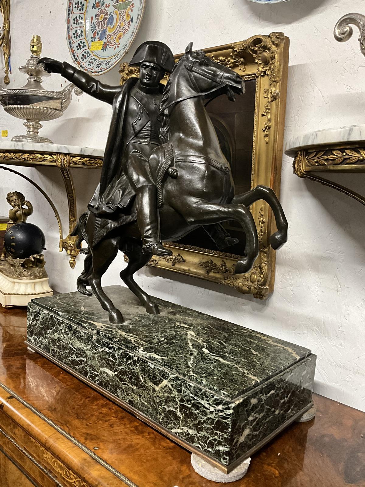 Very Large Bronze Napoleon on Horseback - French c.1870 (1 of 15)