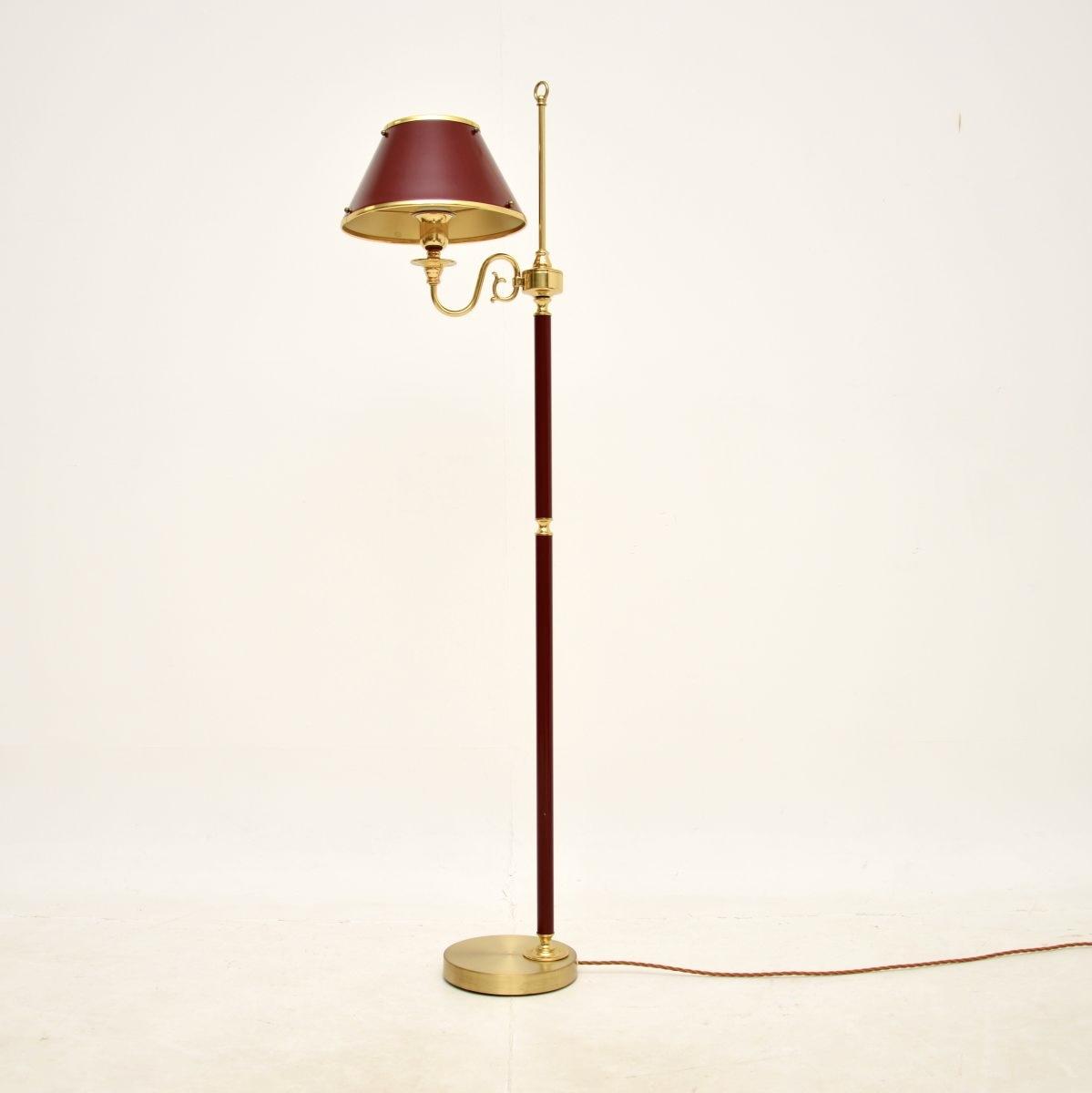 Vintage Swedish Enameled Tole & Brass Floor Lamp by Borens (1 of 8) Vintage Swedish Enameled Tole & Brass Floor Lamp by Borens (1 of 8)