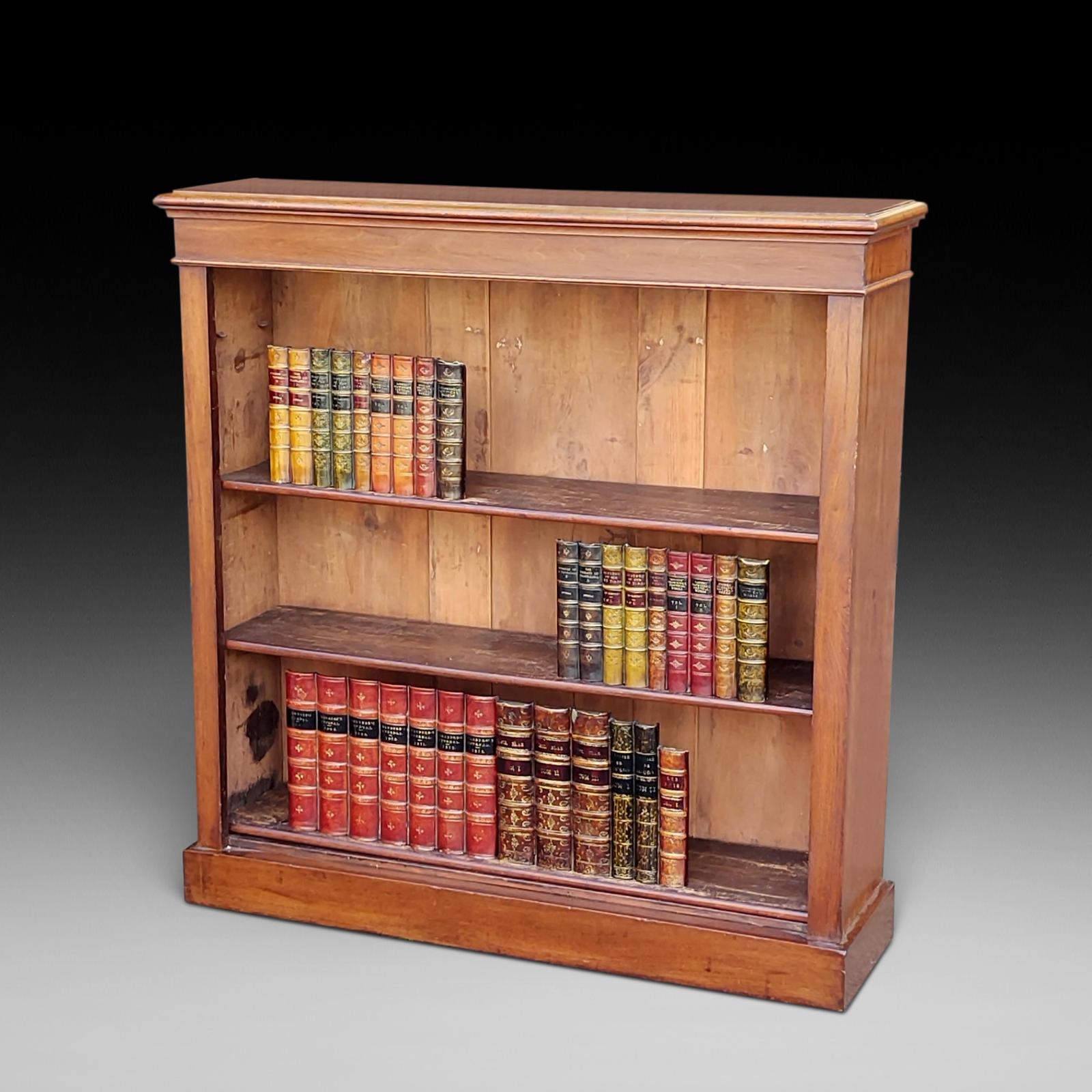 Victorian Walnut Open Dwarf Bookcase (1 of 8)