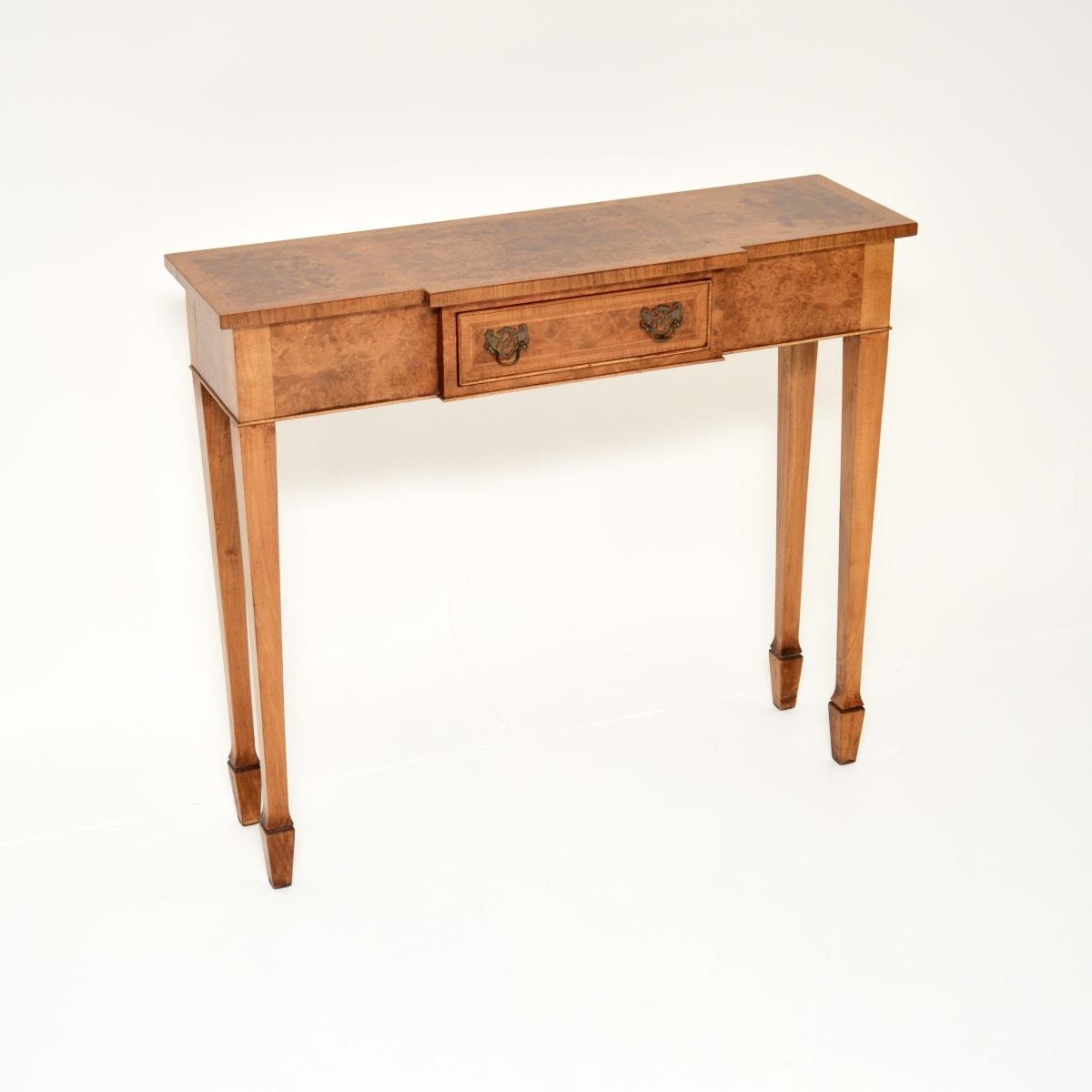 Inlaid Walnut Console Side Table (1 of 11)