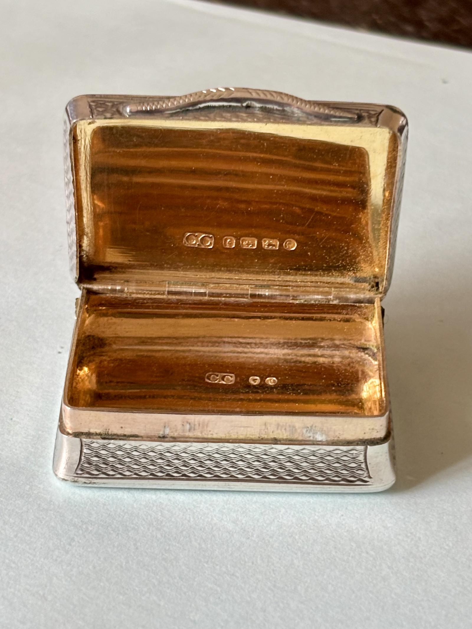 Victorian Silver Snuff Box Colen Hewer Cheshire Birmingham 1880 Ex Condition (1 of 12) Victorian Silver Snuff Box Colen Hewer Cheshire Birmingham 1880 Ex Condition (1 of 12)