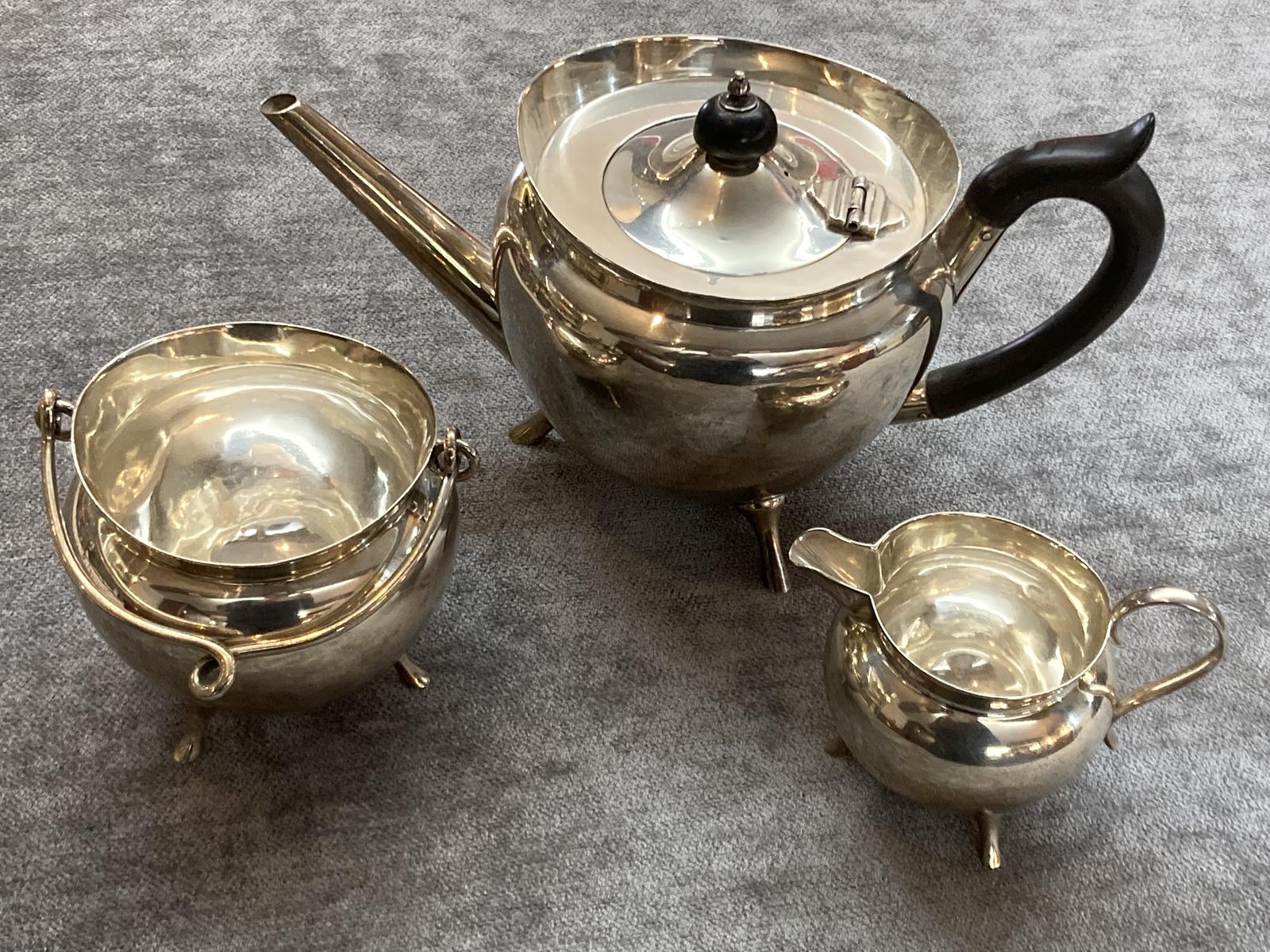 3 Piece Silver Tea Service (1 of 1) 3 Piece Silver Tea Service (1 of 1)