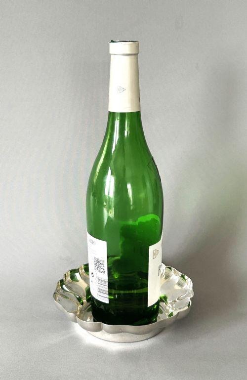 Good Quality Vintage Silver Wine Bottle / Decanter Coaster (1 of 12)