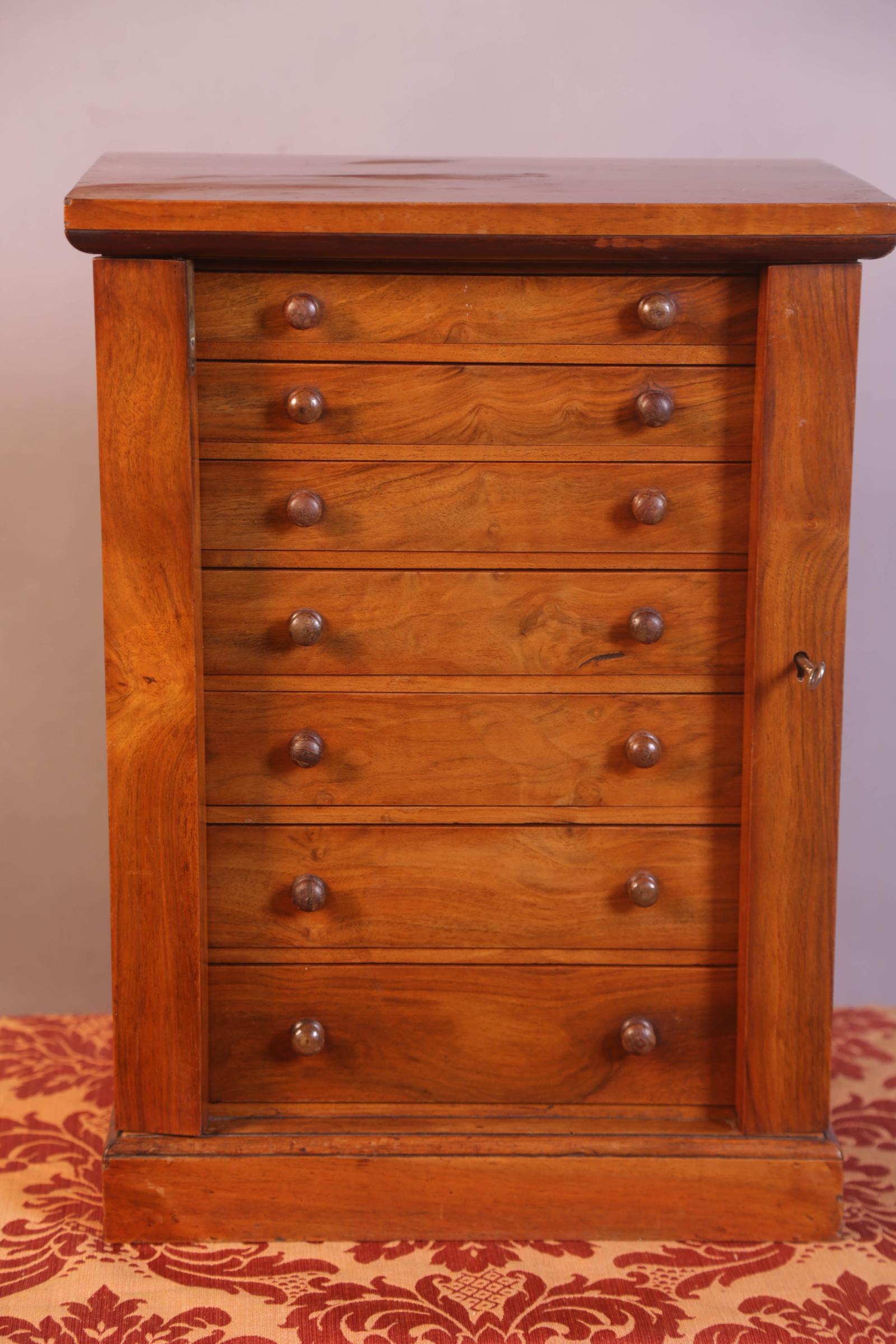 A Miniature Wellington Chest in Walnut (1 of 5) A Miniature Wellington Chest in Walnut (1 of 5)