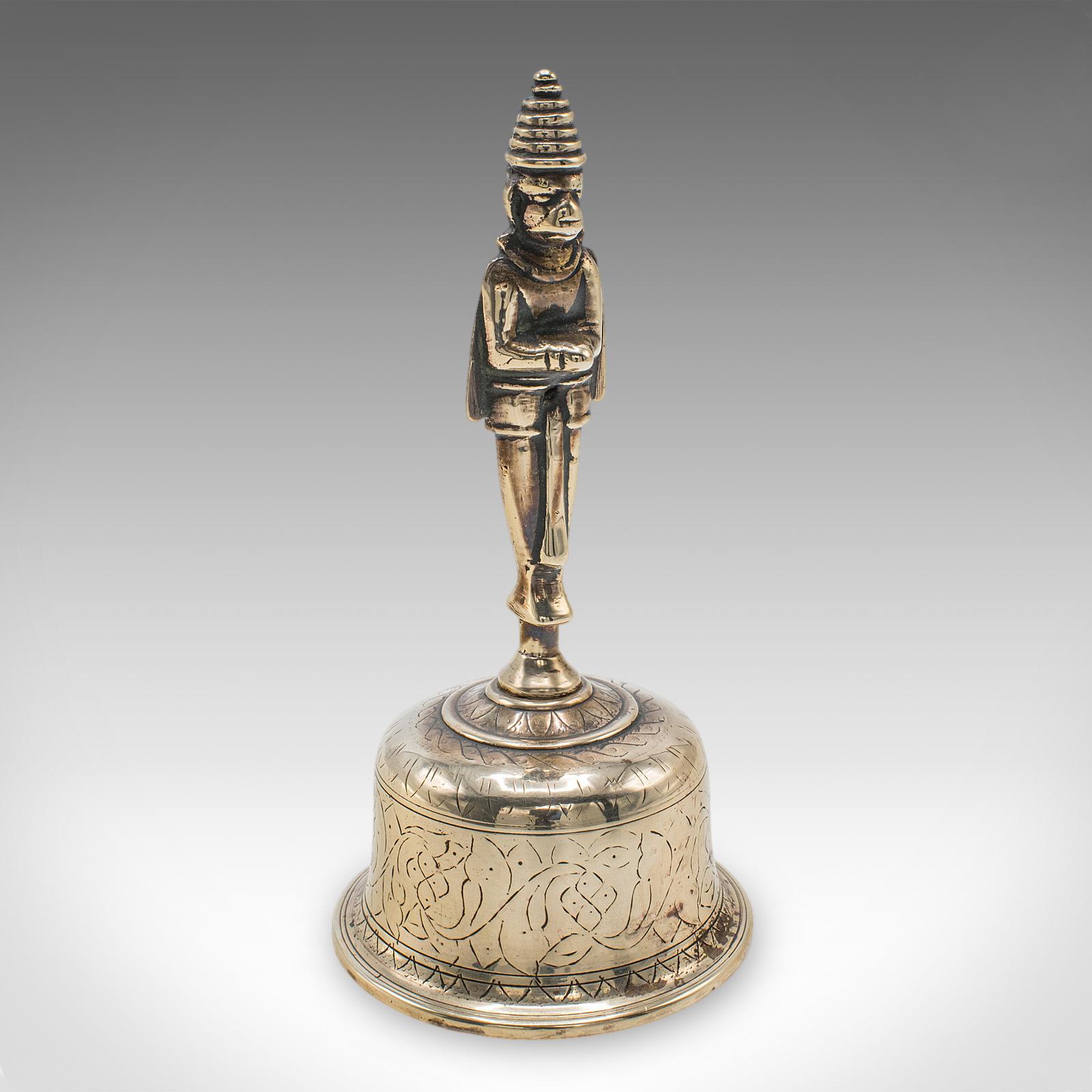 Antique Maid's Calling Bell, Indian, Bronze, Hanuman Deity, Ghanta, Victorian (1 of 10) Antique Maid's Calling Bell, Indian, Bronze, Hanuman Deity, Ghanta, Victorian (1 of 10)