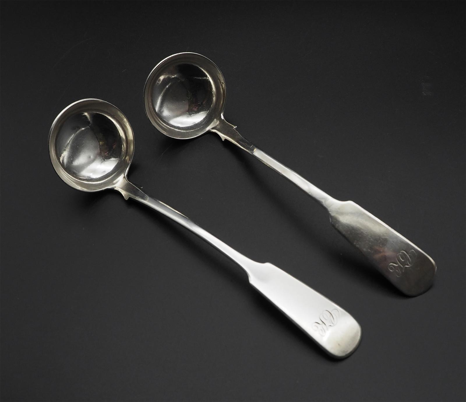 Good Pair Dundee Silver Sauce Ladles (1 of 6)
