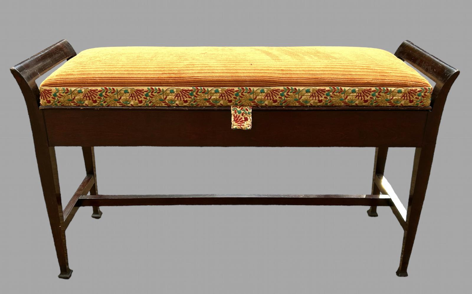 Early 20th Century Mahogany Framed Duet Piano Stool (1 of 5)