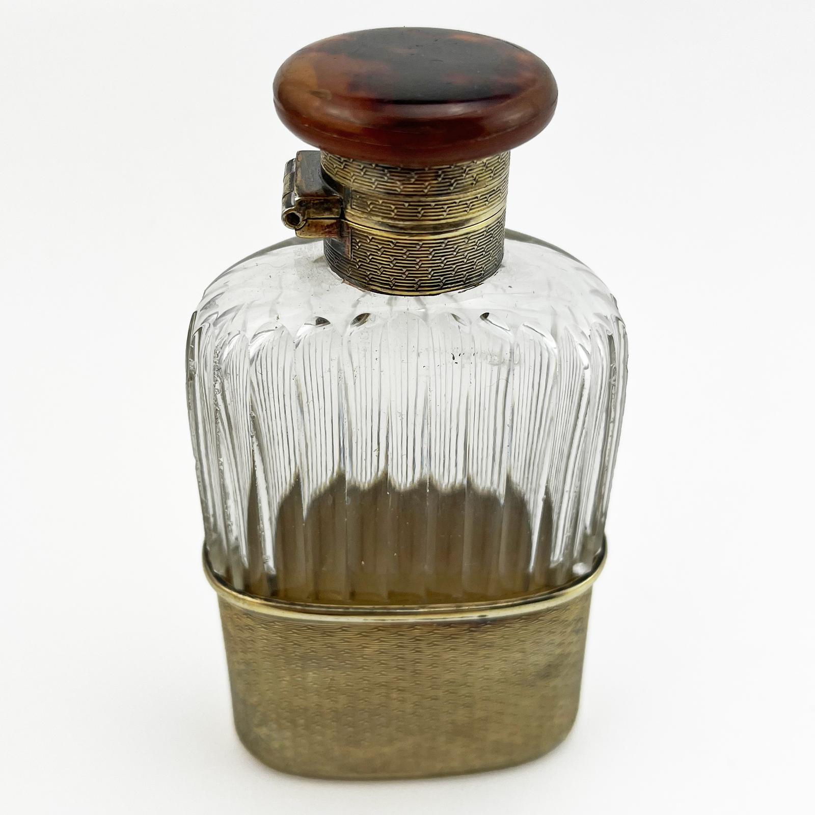 Asprey of London Sterling Silver and Glass Hip Flask (1 of 11) Asprey of London Sterling Silver and Glass Hip Flask (1 of 11)