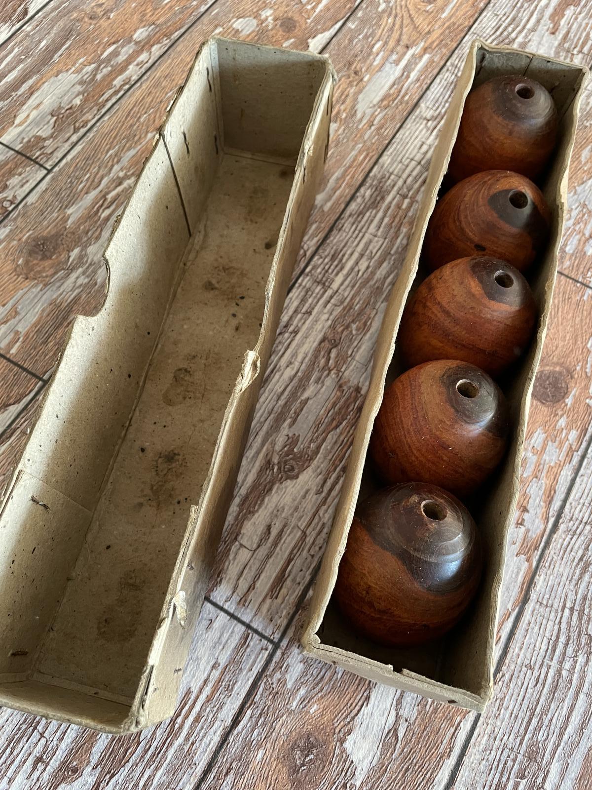 Plumbers Bobbins in Lignum Vitae (1 of 8)