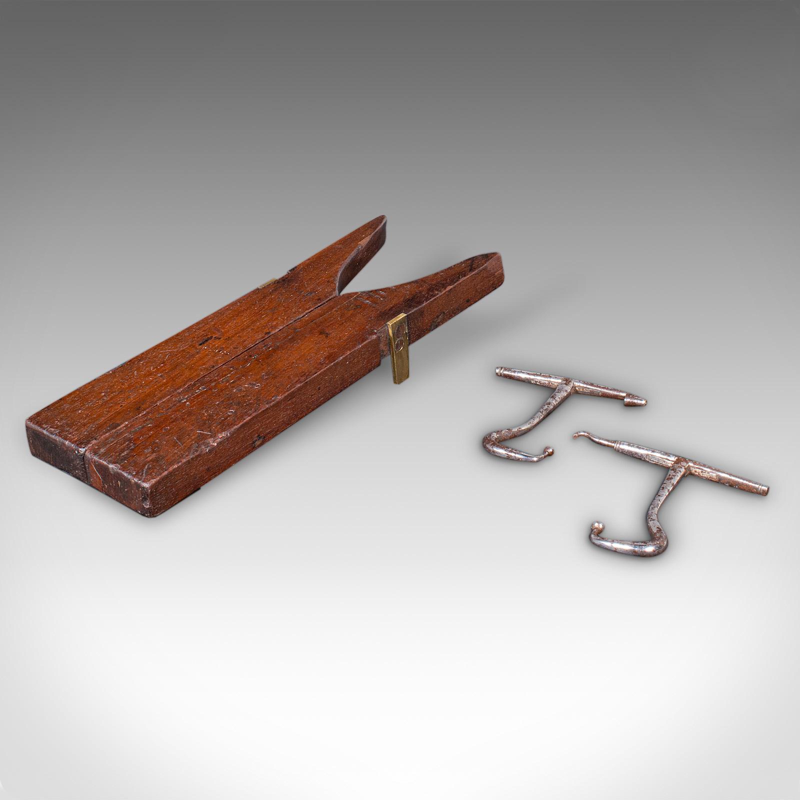 Antique Officer's Field Boot Jack, English, Oak, Campaign Shoe Pull, Georgian (1 of 12)