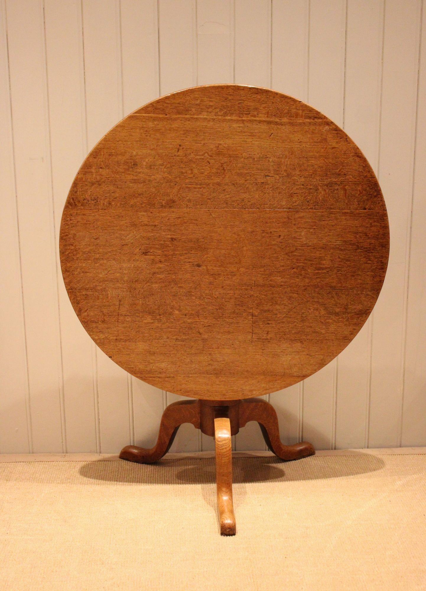 Substantial Oak Tilt Top Table (1 of 13)