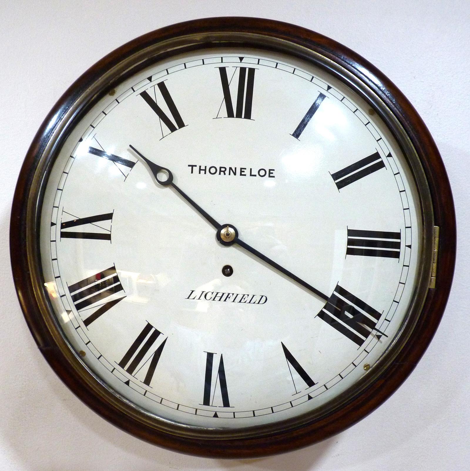 Immaculate 12” English Fusee Convex Dial Timepiece by Charles Thorneloe C1842 (1 of 3) Immaculate 12” English Fusee Convex Dial Timepiece by Charles Thorneloe C1842 (1 of 3)