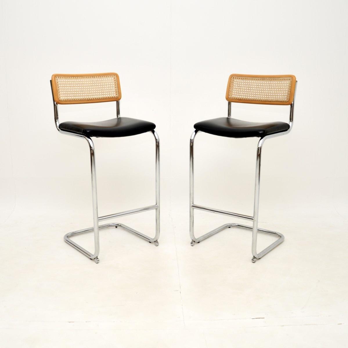 Pair of Vintage Cesca Bar Stools (1 of 6) Pair of Vintage Cesca Bar Stools (1 of 6)