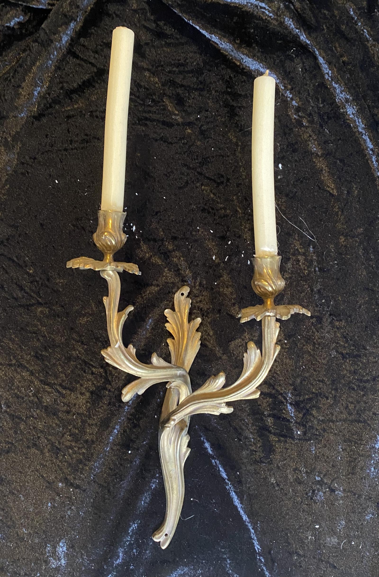 Single Twin Arm French Rococo Wall Light (1 of 7)