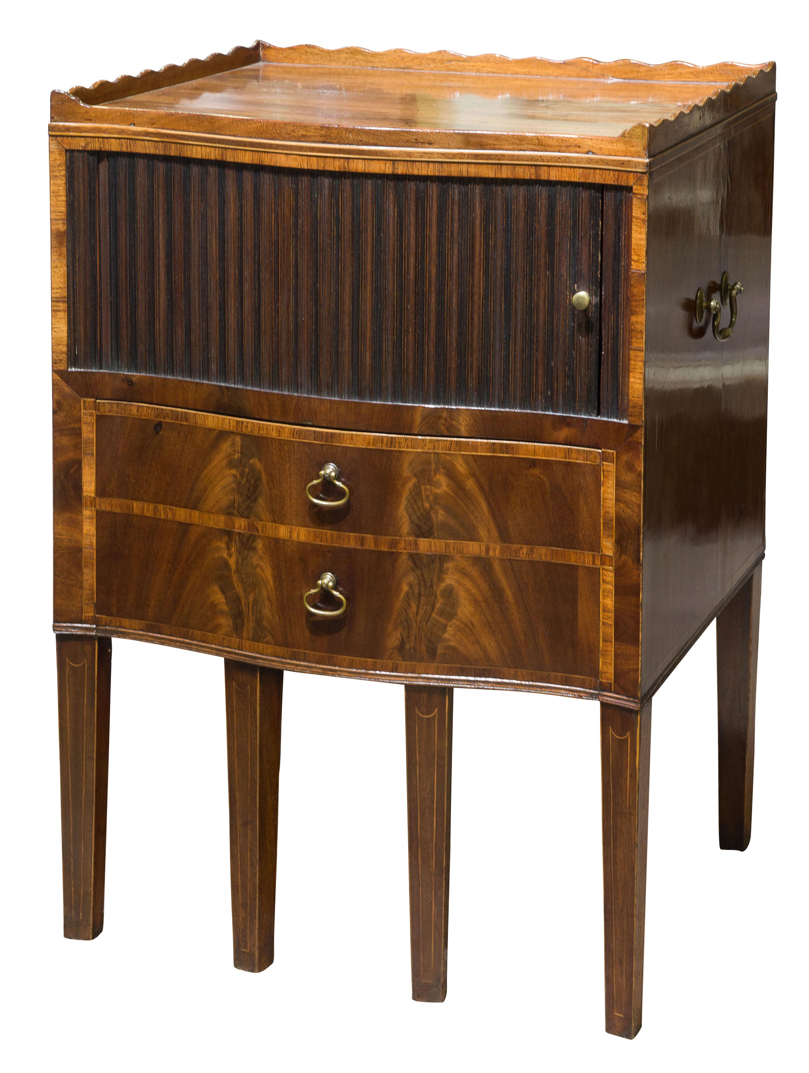 A Fine and Rare George III Serpentine Fronted Commode (1 of 1)