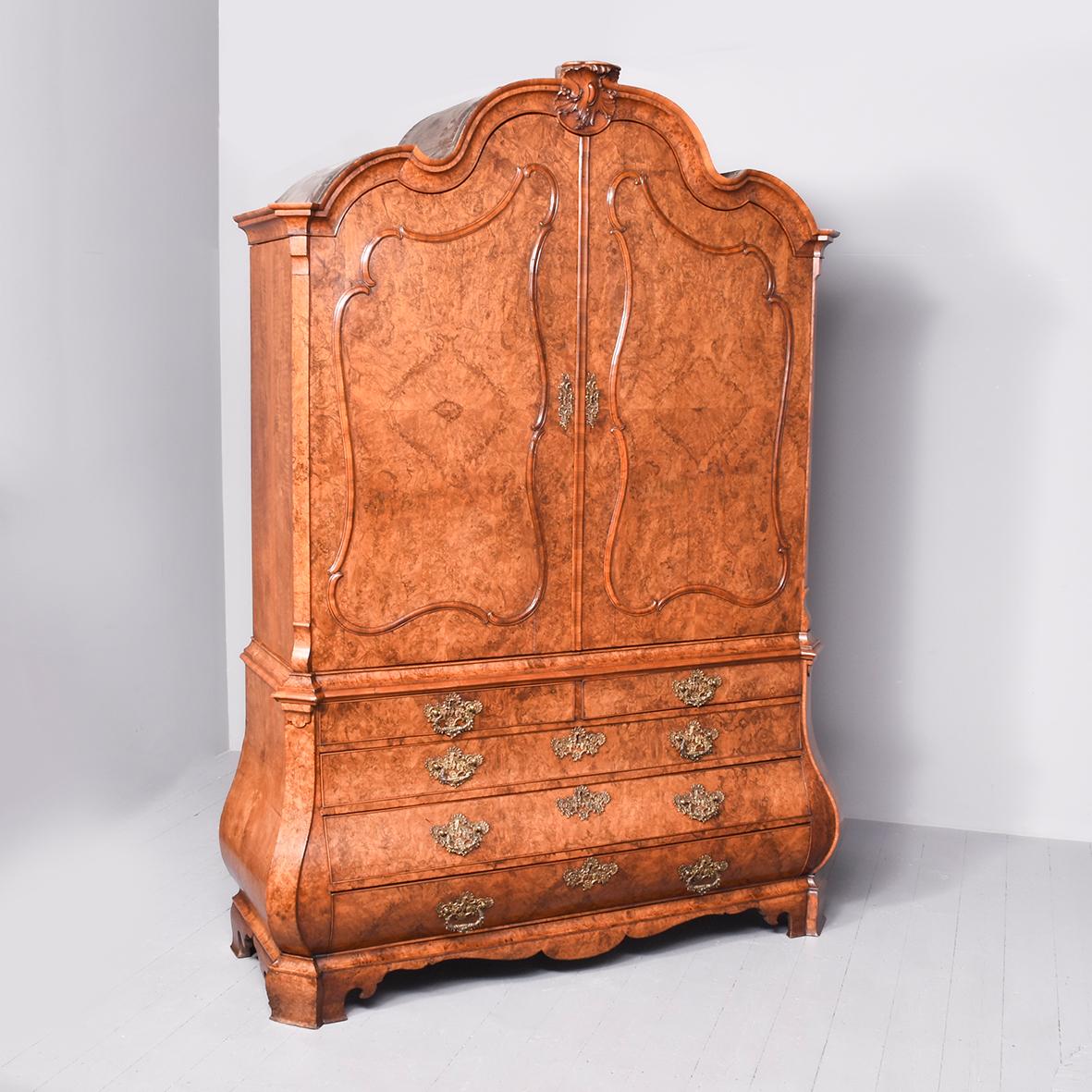 King Willem I of the Netherlands Burr Walnut Cabinet (1 of 16)