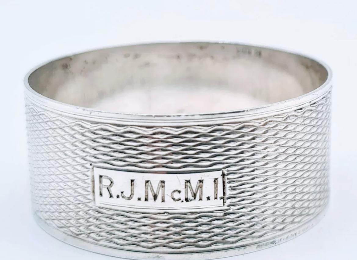 SM Levi 1932 Solid Silver Napkin Ring (1 of 4) SM Levi 1932 Solid Silver Napkin Ring (1 of 4)