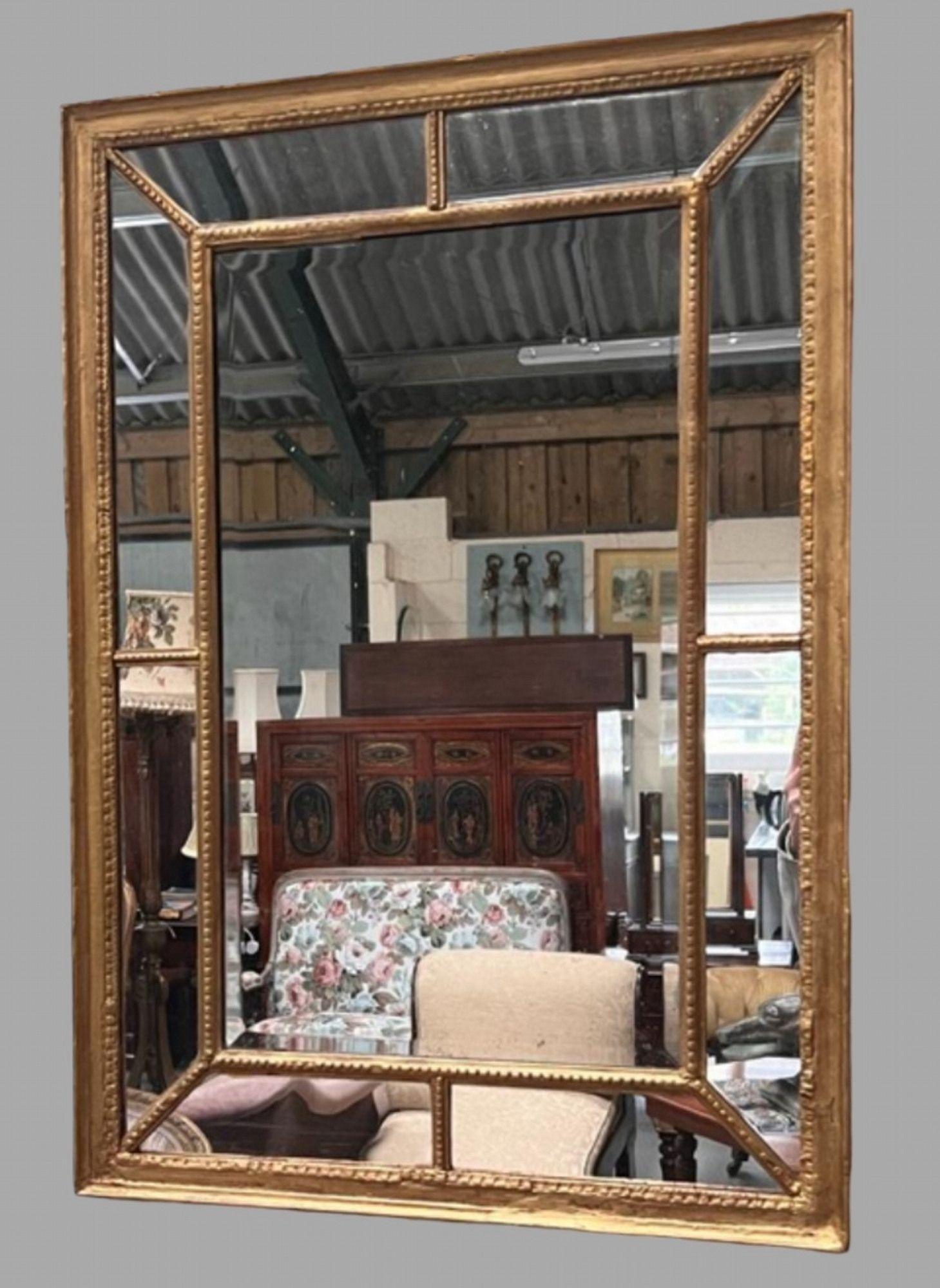19th Century Cushion Mirror (1 of 7)