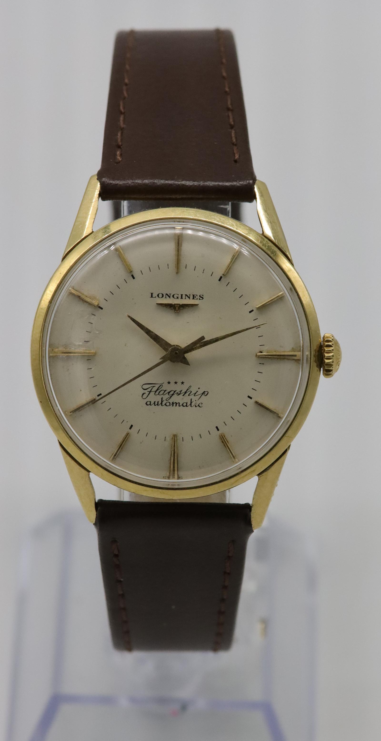 1959 Longines Flagship 'big Ship' 18K Gold Wristwatch (1 of 8)