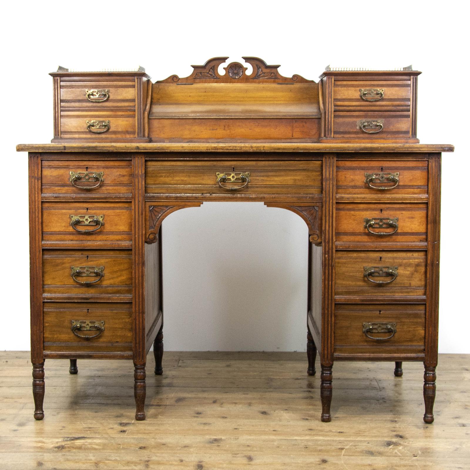 Antique Victorian Walnut Writing Desk by Jas Shoolbred & Co (1 of 14) Antique Victorian Walnut Writing Desk by Jas Shoolbred & Co (1 of 14)