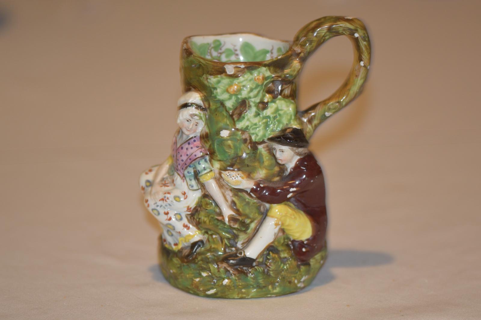 Staffordshire Pearlware 'Fair Hebe' Jug (1 of 8)