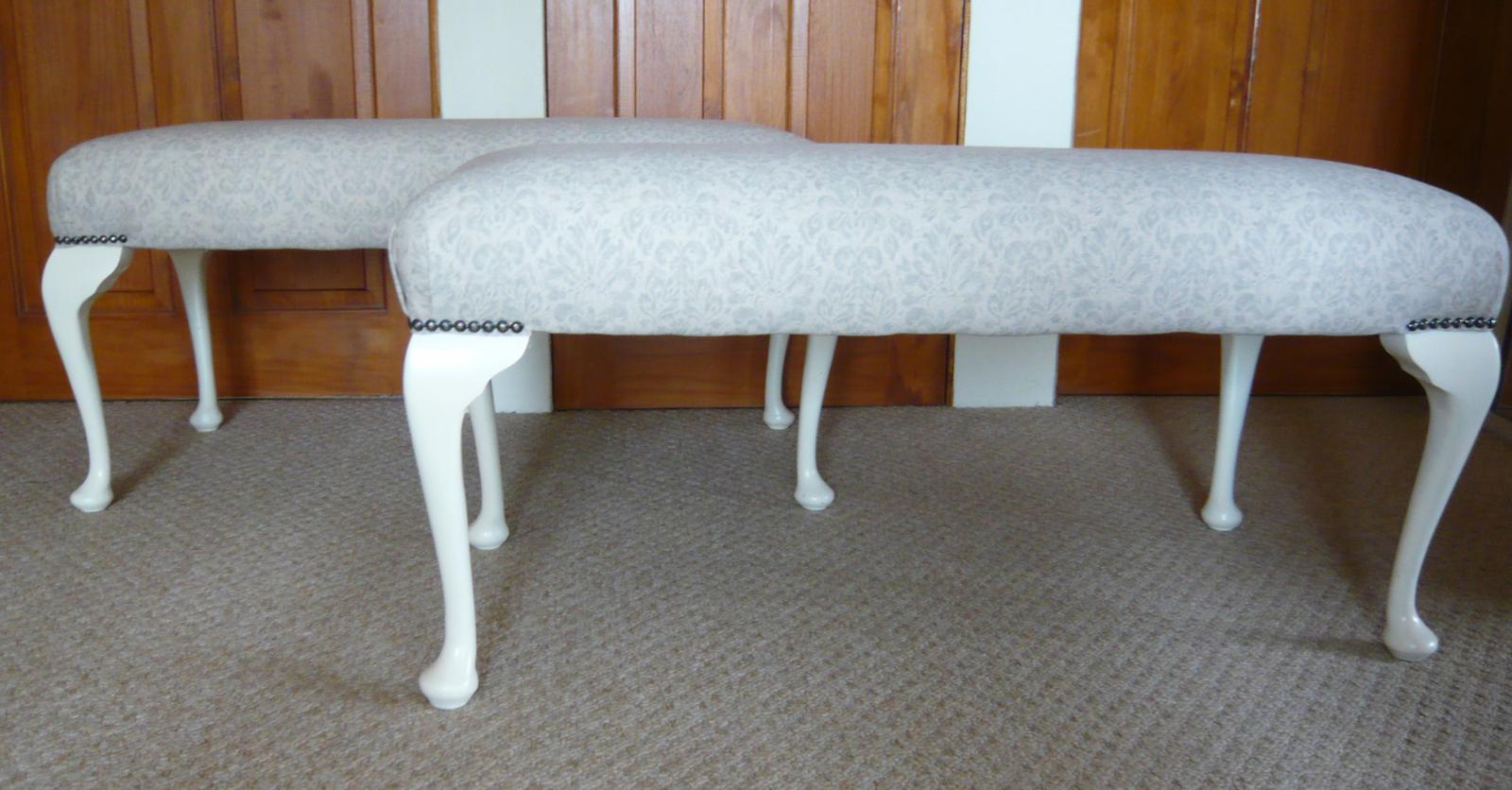 Pair of French Louis Dressing Room Stools (1 of 6)