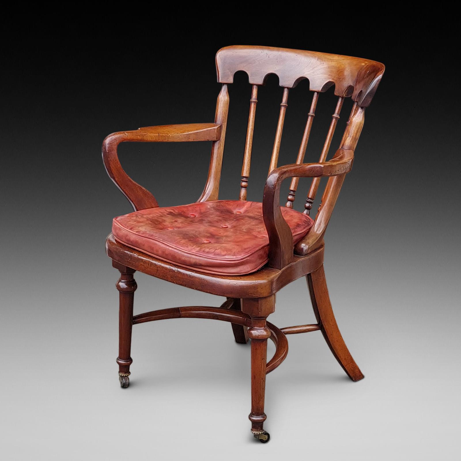 Early 19thc Mahogany Desk Chair (1 of 10) Early 19thc Mahogany Desk Chair (1 of 10)