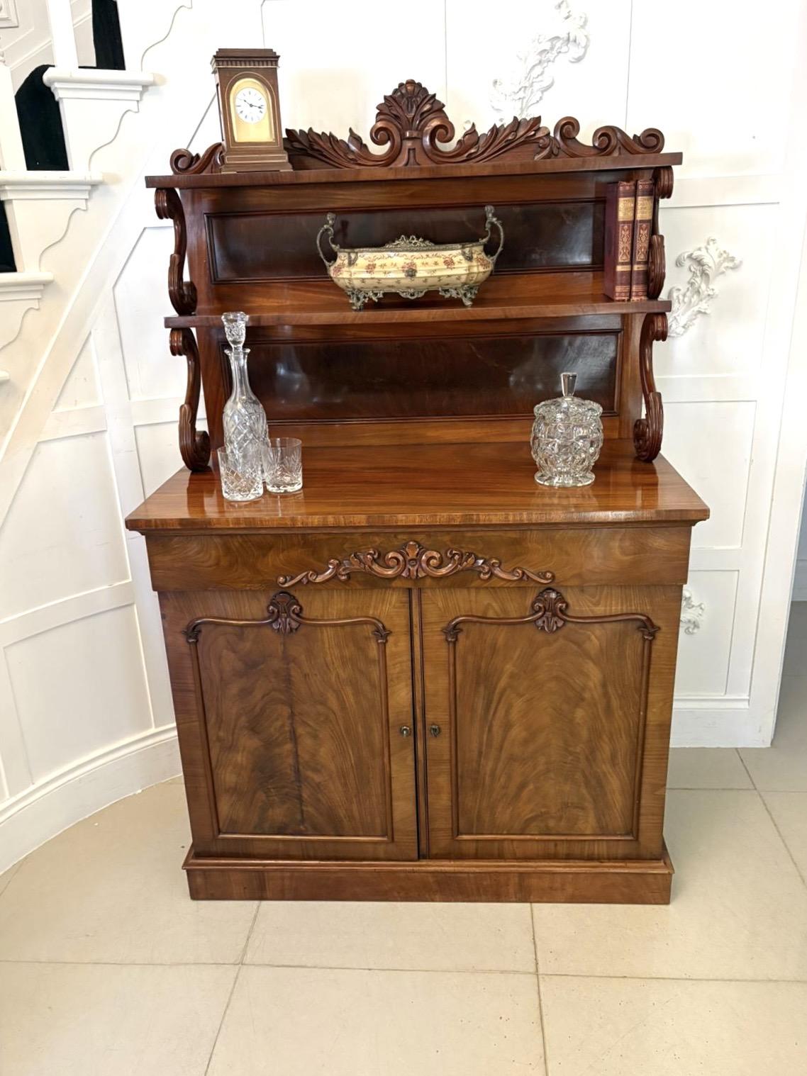 Antique Victorian Quality Figured Mahogany Two-tiered Chiffonier / Sideboard (1 of 18)