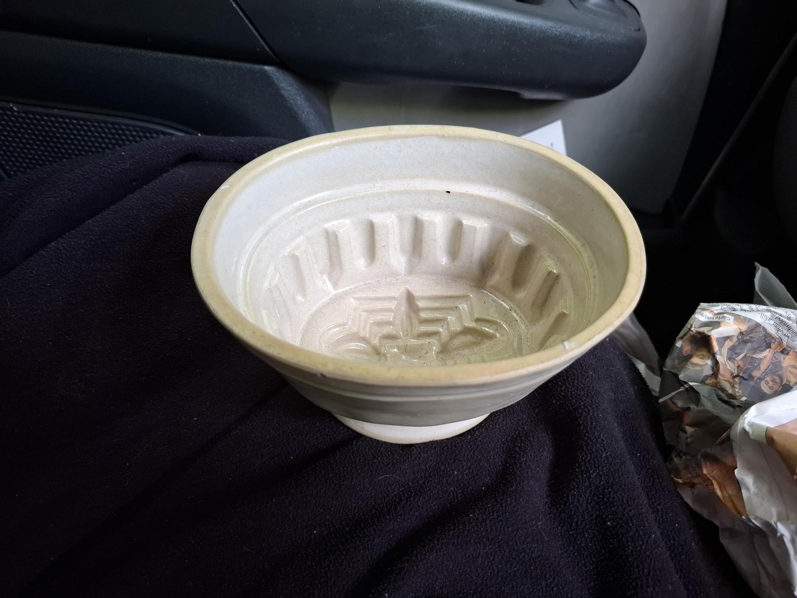 Antique Stoneware Jelly Mould - c.1900 - Kitchenalia!! (1 of 3)