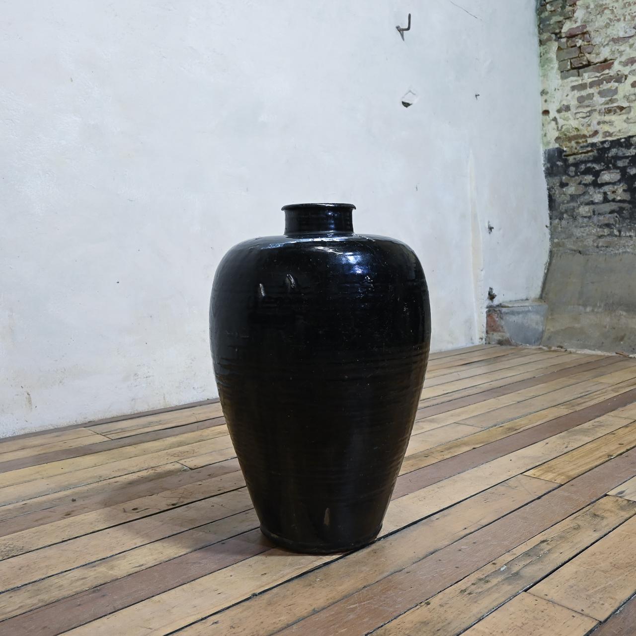 Large 19th Century Chinese Ceramic Rice Wine Jar - Shanxi (1 of 15)