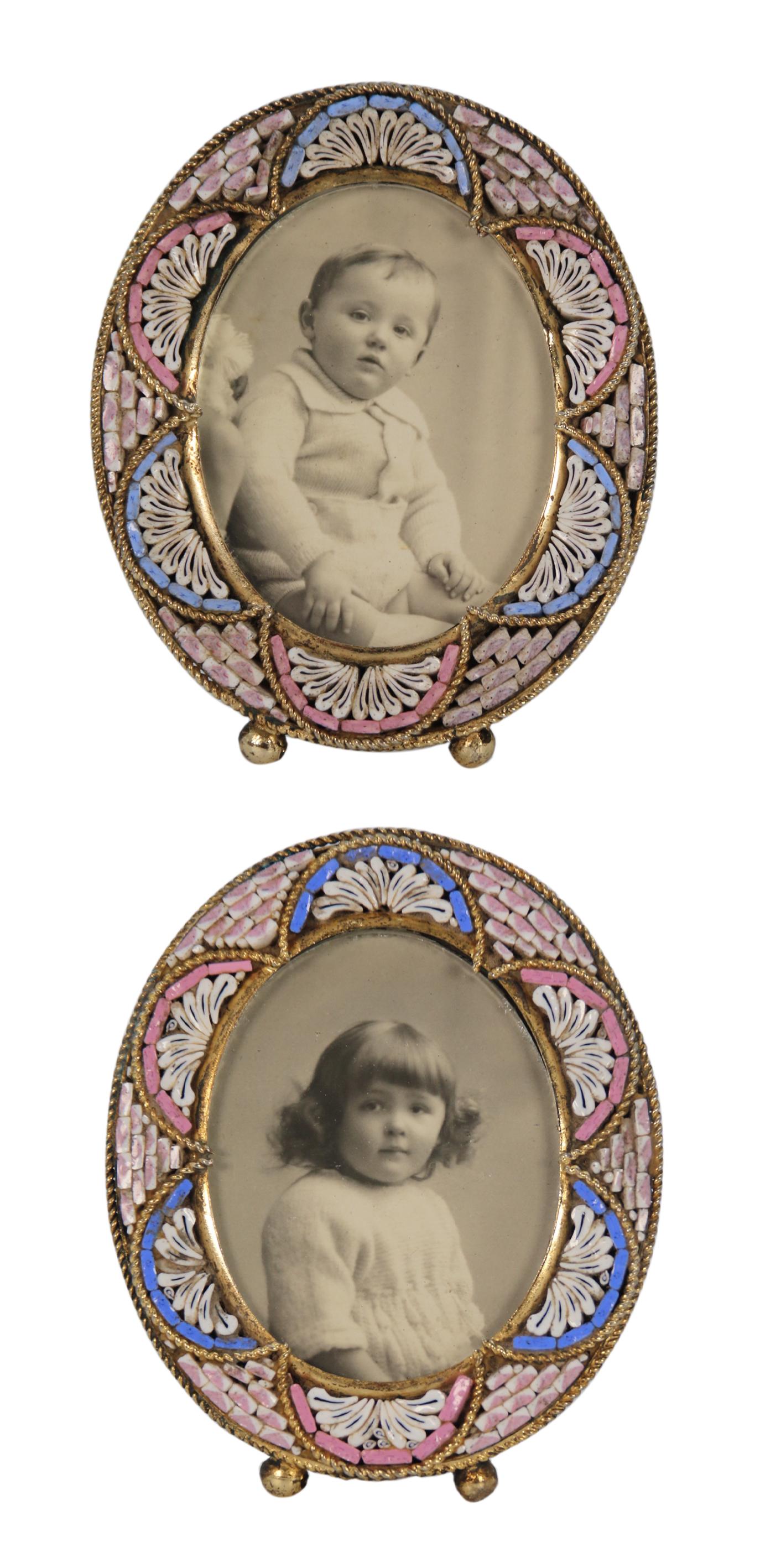 Pair of Miniature Italian Micro Mosaic Photo Frames c.1920 (1 of 8) Pair of Miniature Italian Micro Mosaic Photo Frames c.1920 (1 of 8)