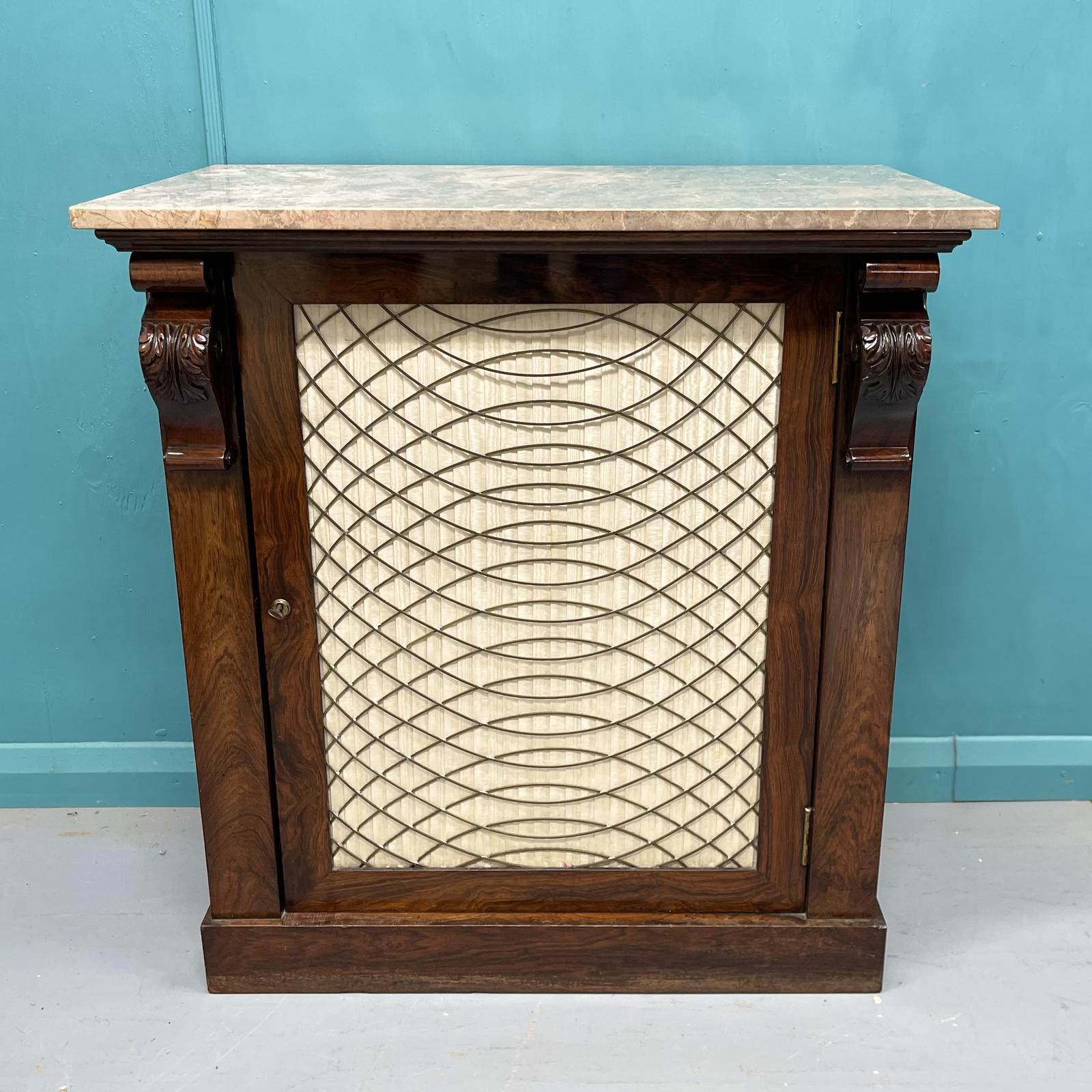 Regency Marble Top Rosewood Chiffonier Pier Cabinet (1 of 14) Regency Marble Top Rosewood Chiffonier Pier Cabinet (1 of 14)