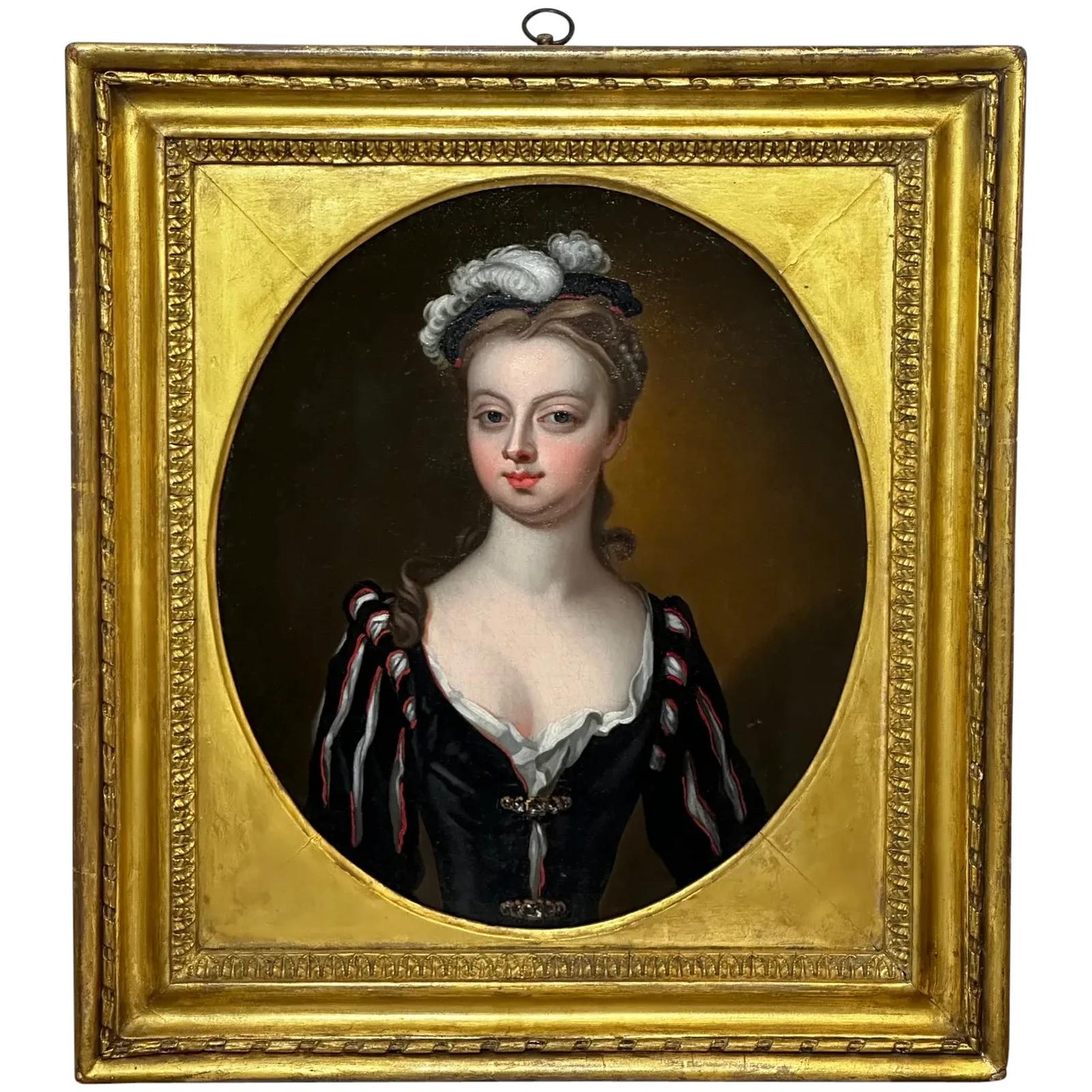 18th Century Oil Painting Portrait Young Lady Lucy Montagu Countess of Guildford (1 of 54)
