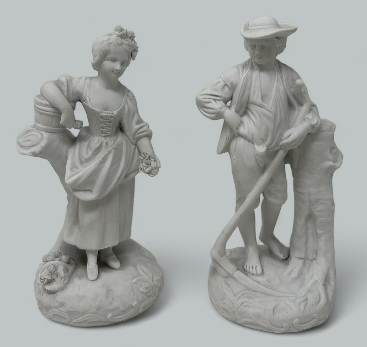Antique Grand Tour French Sevres Parian Sculpture Male Female Figures Group - 19th Century (1 of 9)