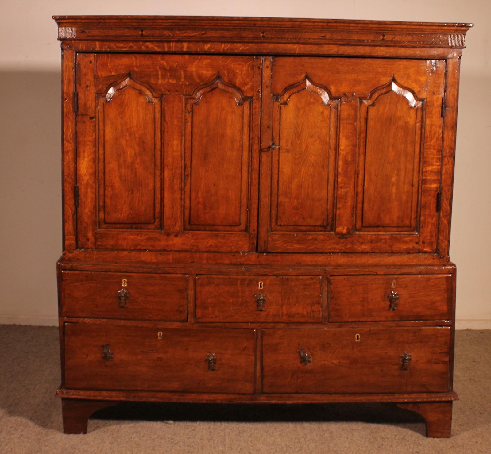 Oak Cupboard - 18th Century (1 of 9)