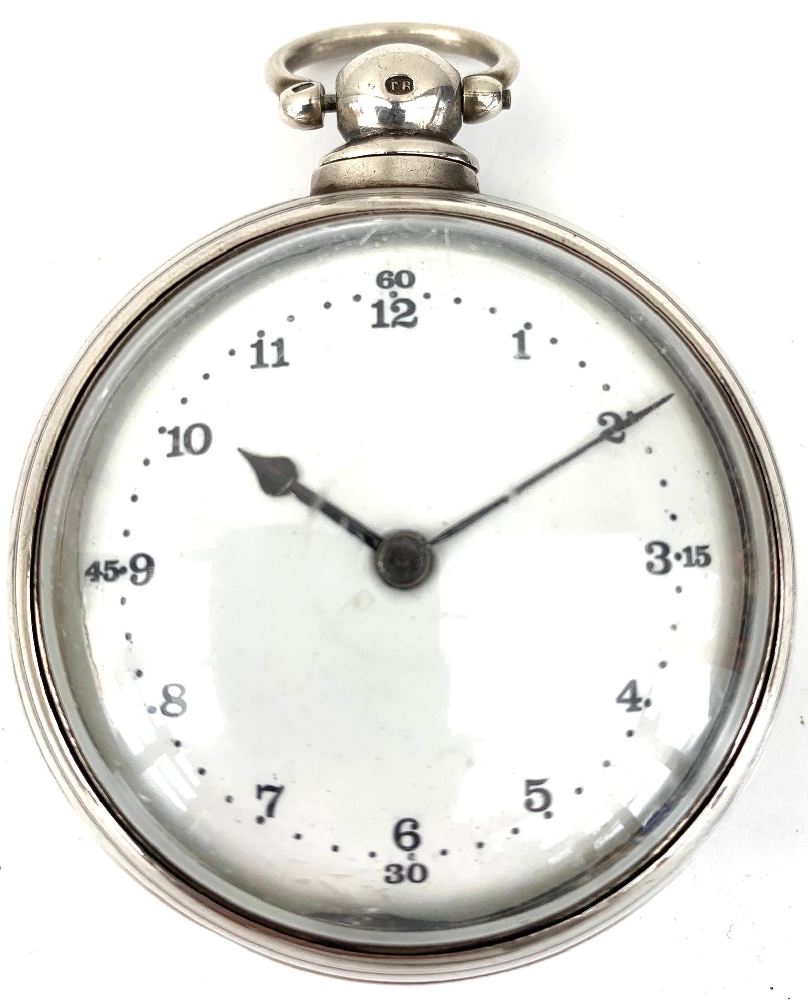 Incredible Antique Silver Pair Case Pocket Watch Fusee Verge Escapement Key Wind Enamel Dial by Joseph Slack of Ipstone (1 of 8) Incredible Antique Silver Pair Case Pocket Watch Fusee Verge Escapement Key Wind Enamel Dial by Joseph Slack of Ipstone (1 of 8)